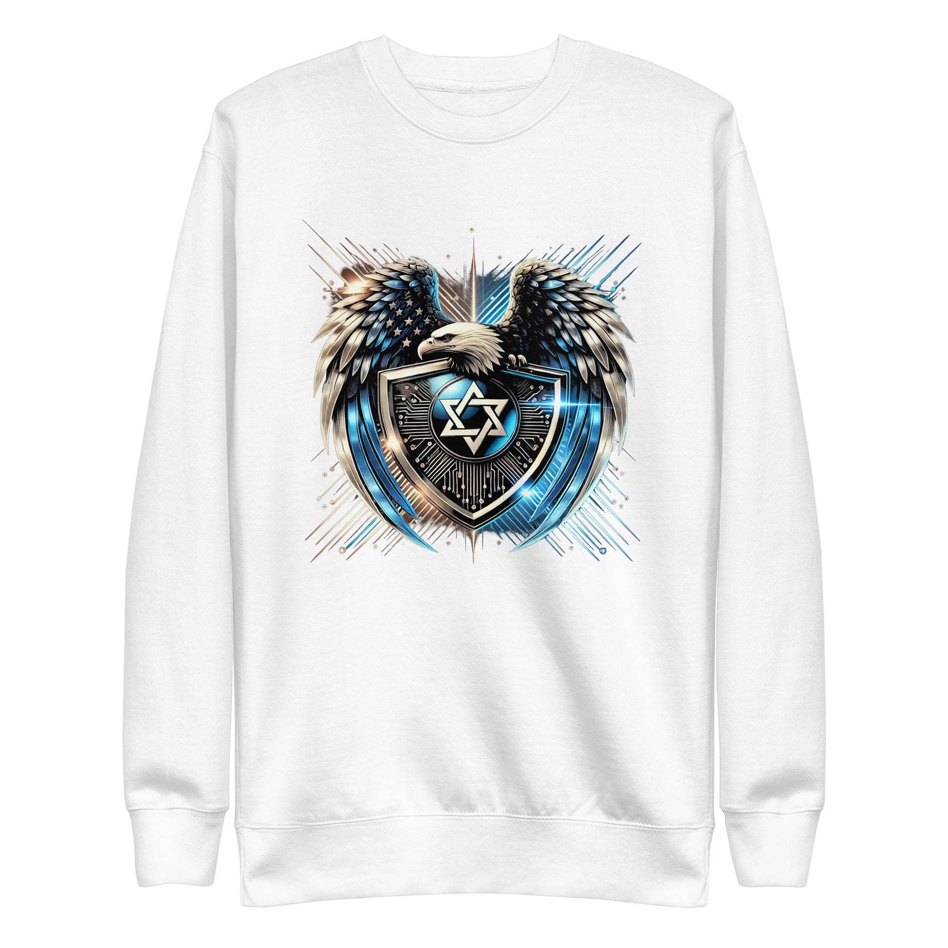 Galaxy Star of David Premium Sweatshirt - American Zionist