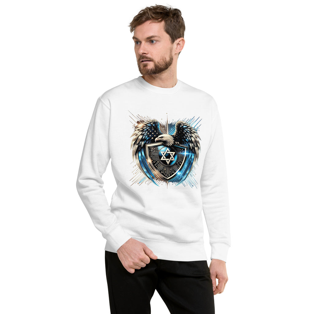 Galaxy Star of David Premium Sweatshirt - American Zionist