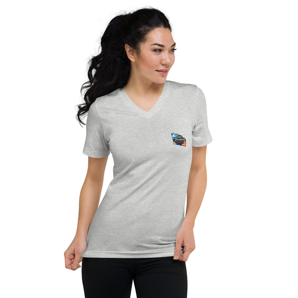 Faith Freedom United Unisex V - Neck Tee - American Zionist