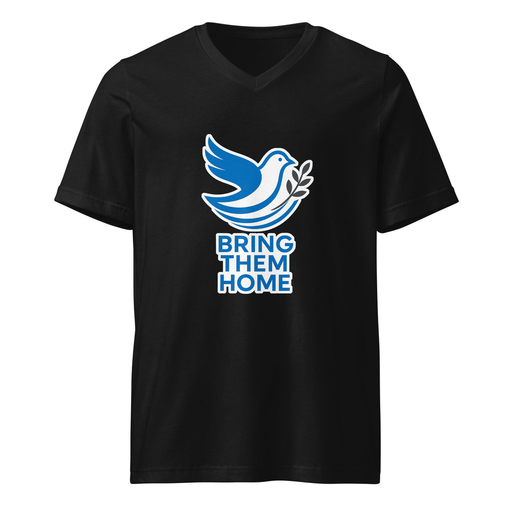 Dove Bring Them Home Unisex V - Neck Tee - American Zionist