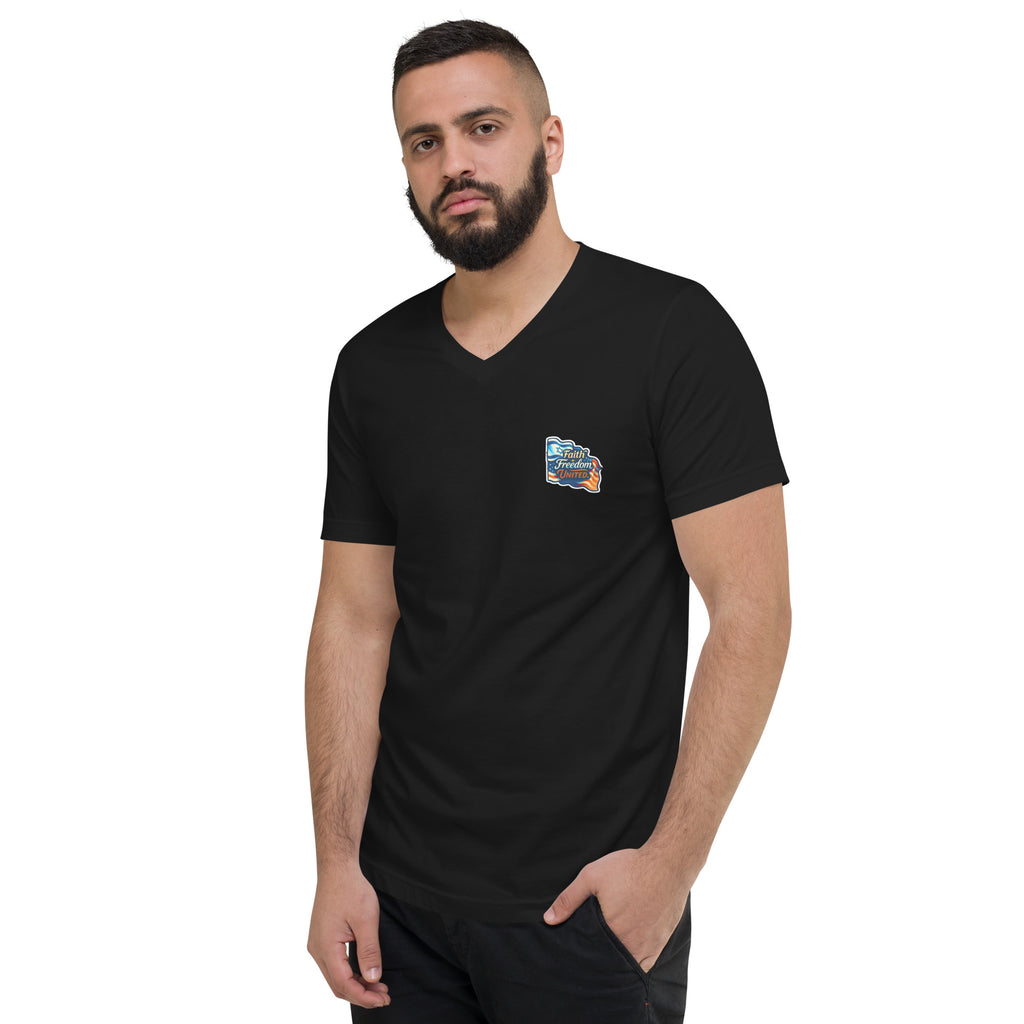 Faith Freedom United Unisex V - Neck Tee - American Zionist