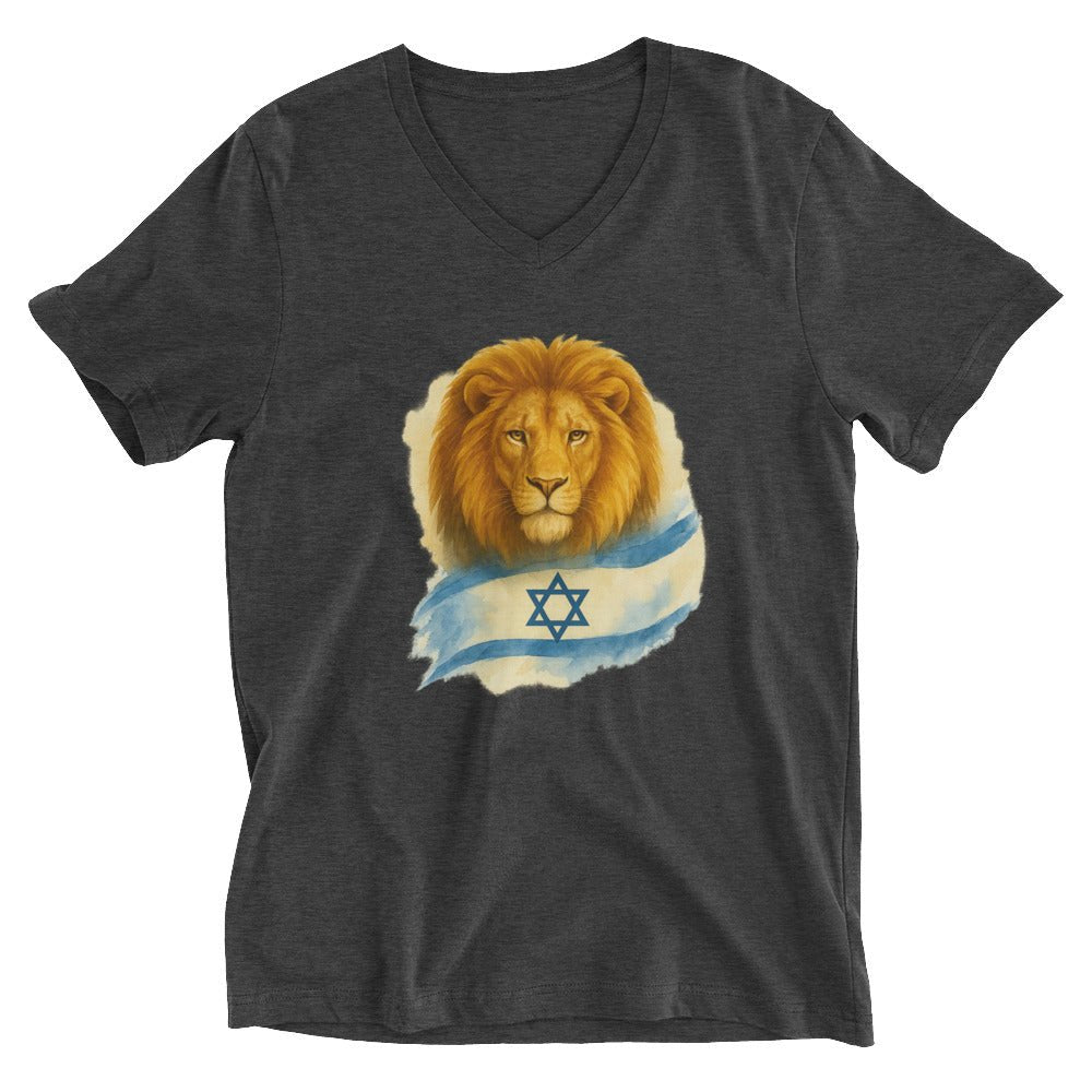 Lion Of Israel Unisex V - Neck Tee - American Zionist