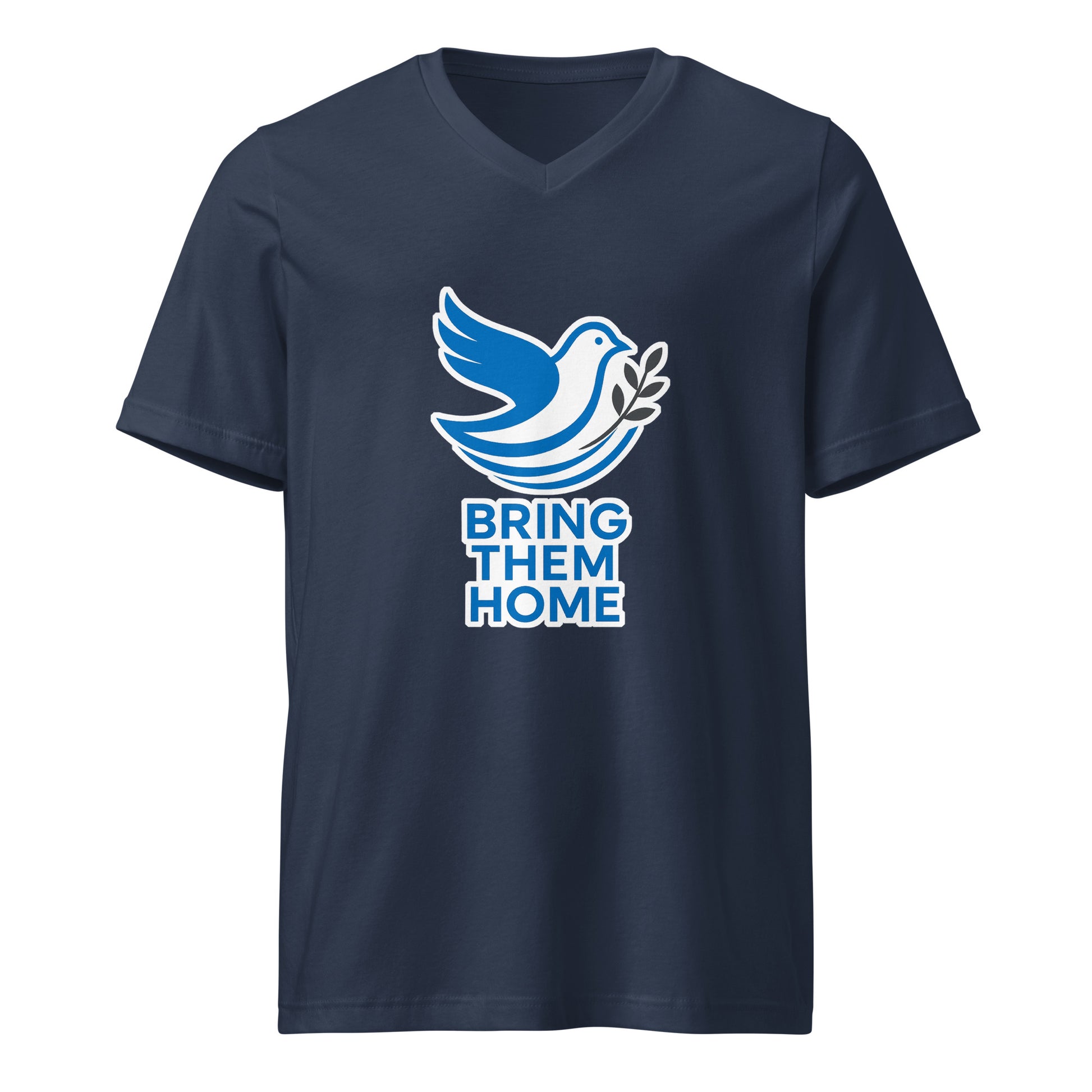 Dove Bring Them Home Unisex V - Neck Tee - American Zionist