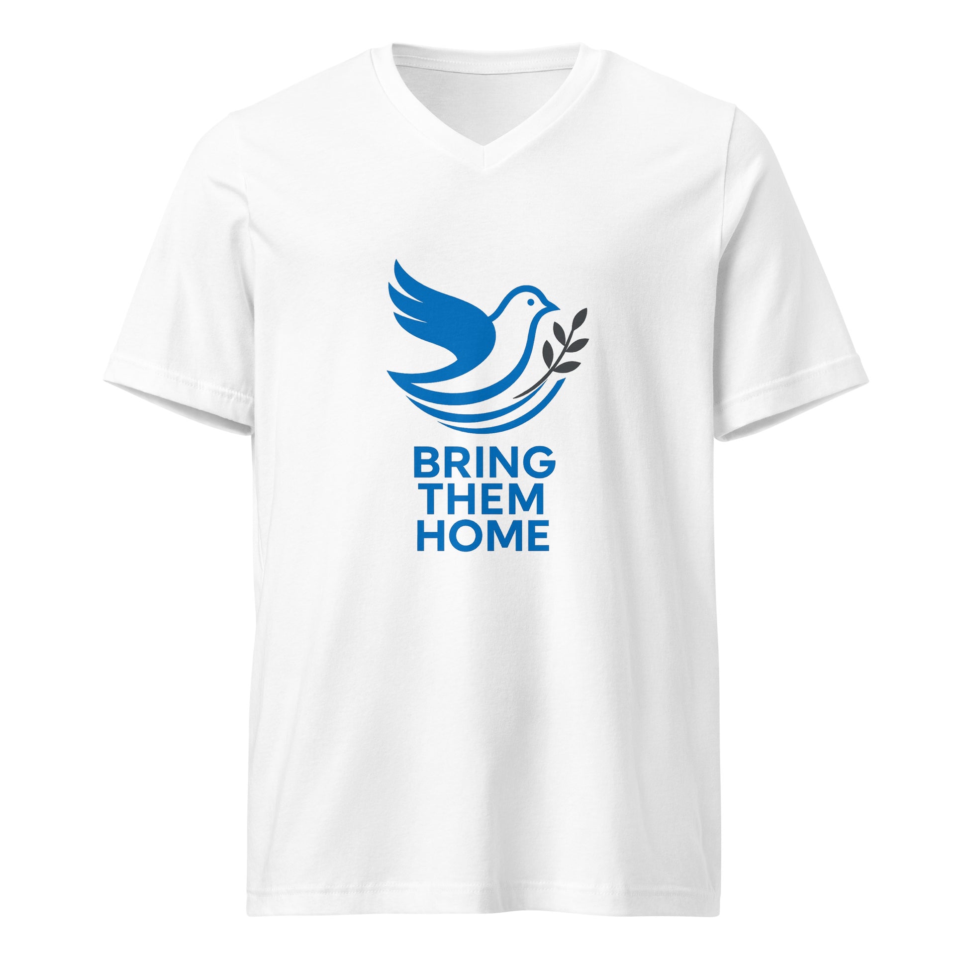 Dove Bring Them Home Unisex V - Neck Tee - American Zionist