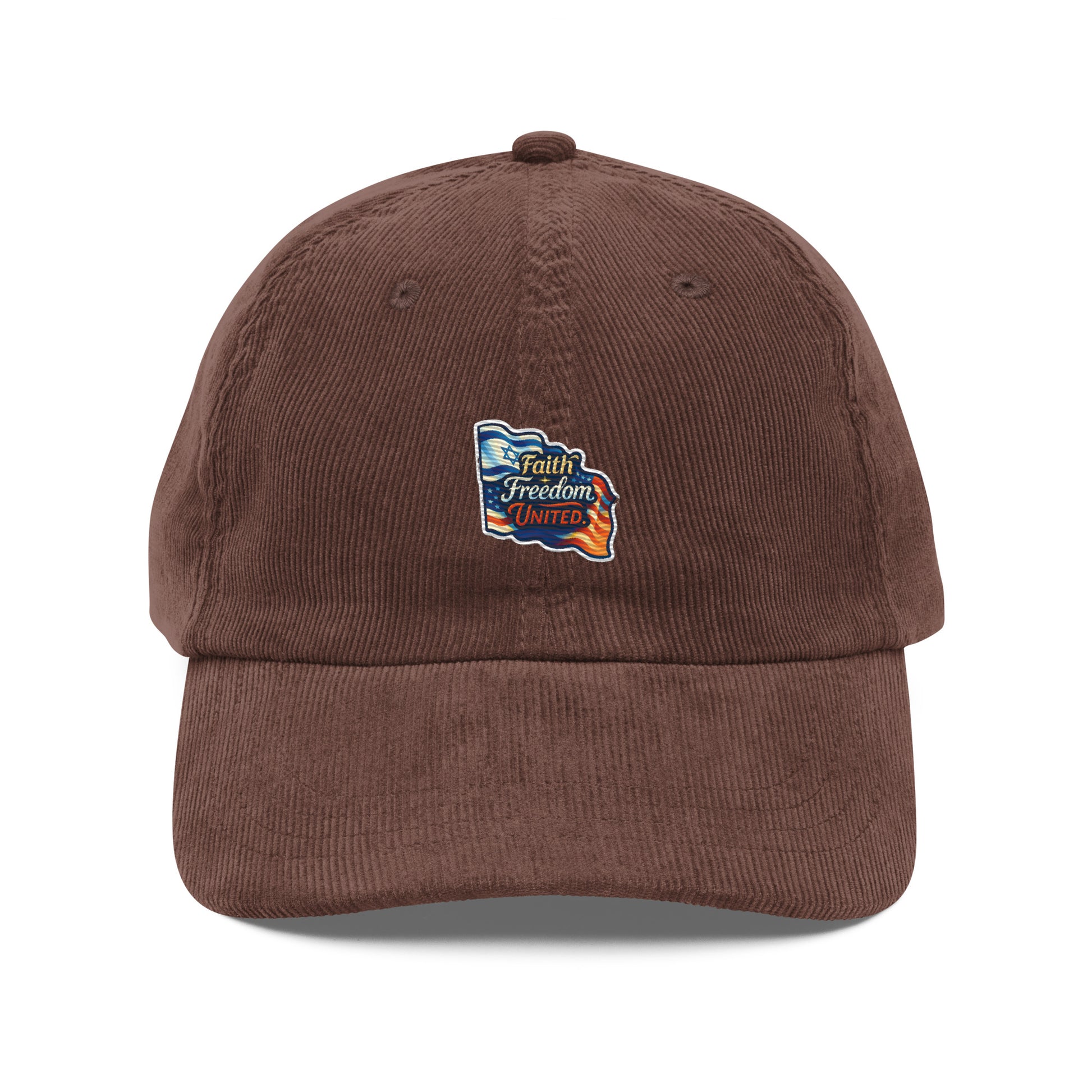 Faith Freedom United Vintage Corduroy Cap - American Zionist
