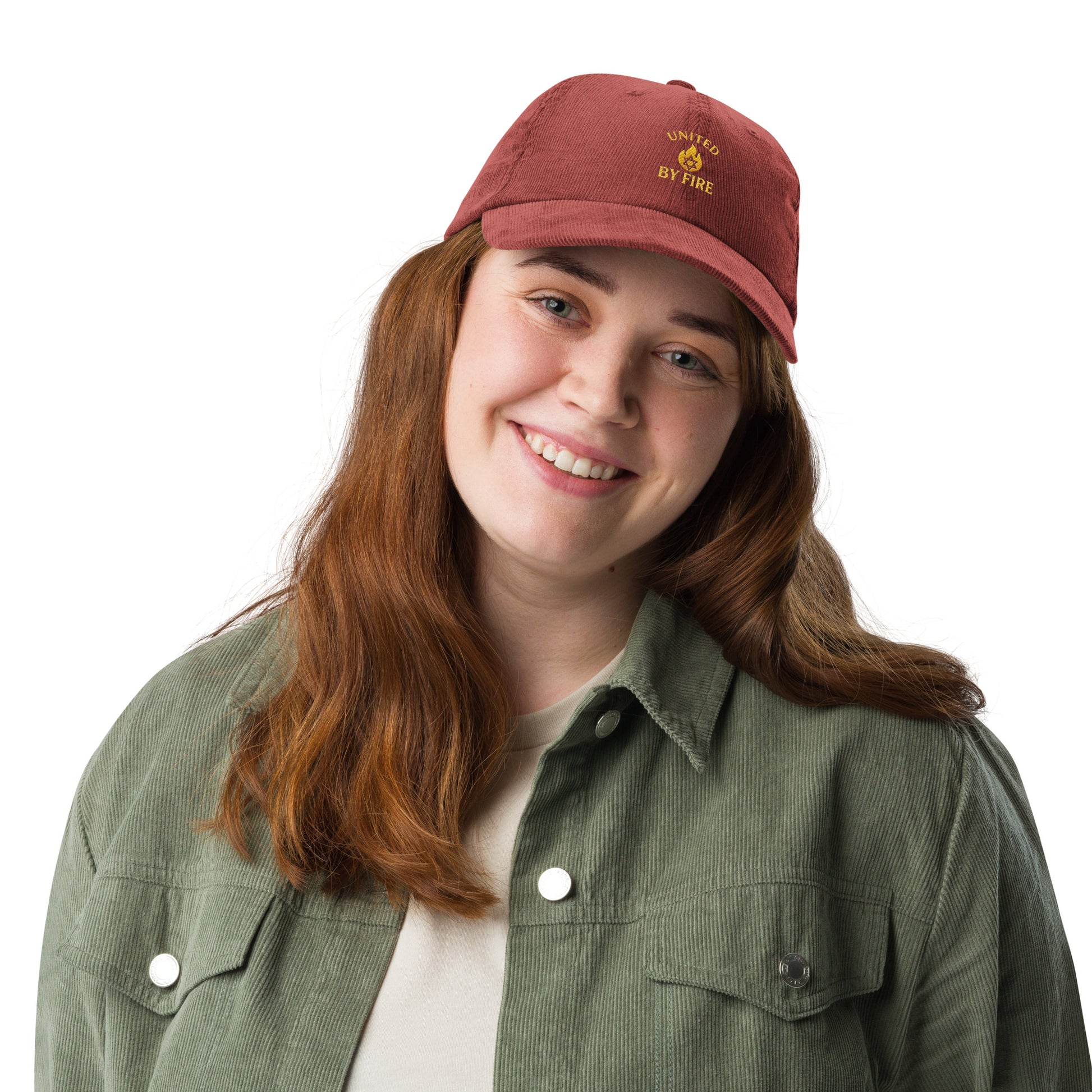 United By Fire Vintage Corduroy Cap - American Zionist