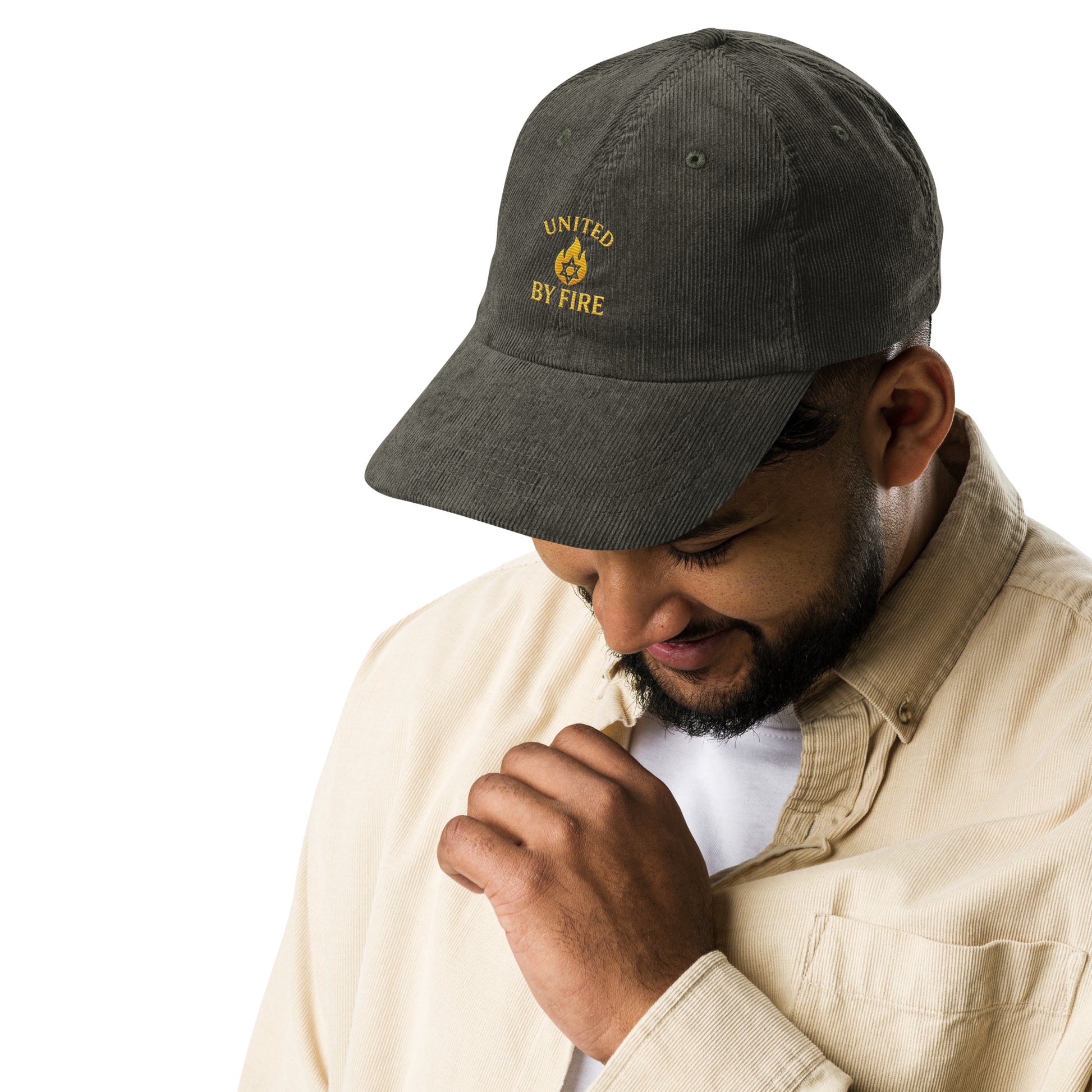 United By Fire Vintage Corduroy Cap - American Zionist