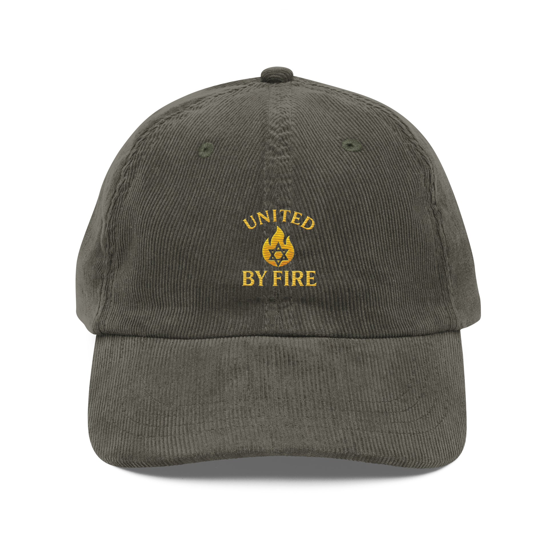 United By Fire Vintage Corduroy Cap - American Zionist