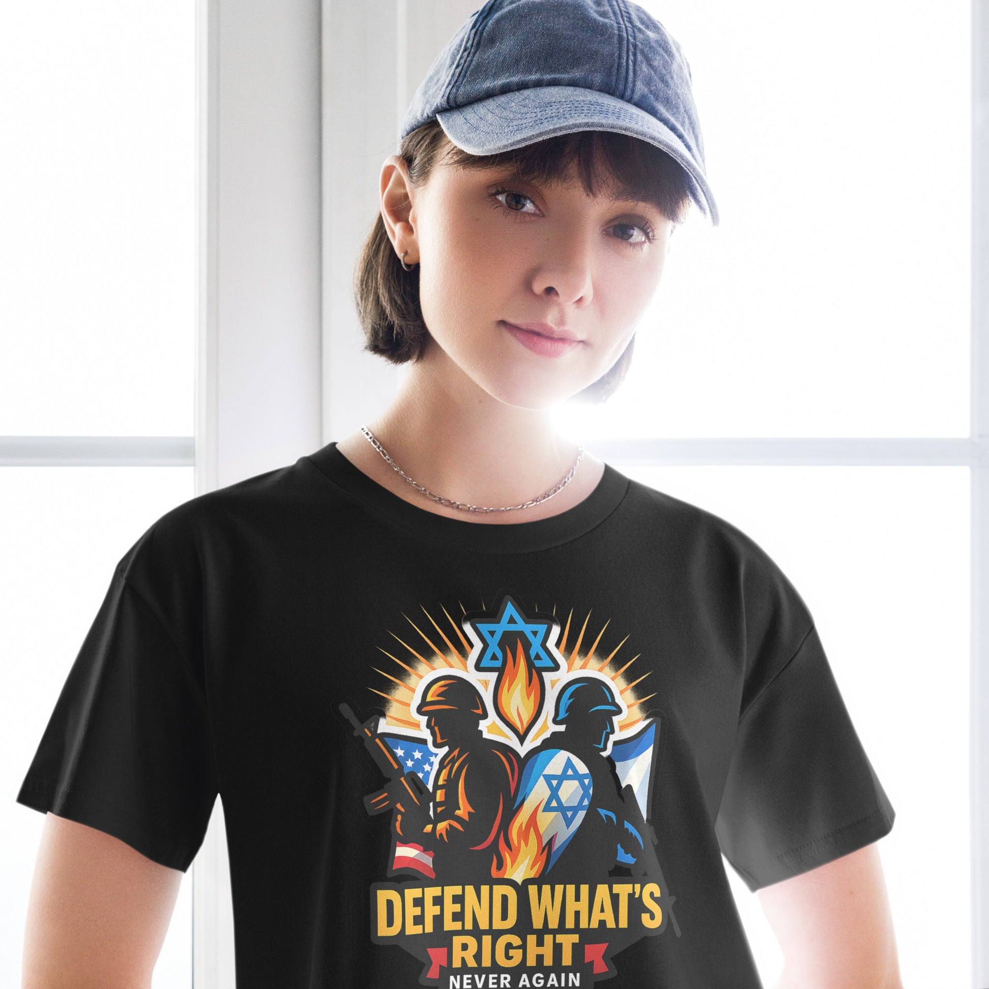 Defend What's Right Women's Crop Top - American Zionist