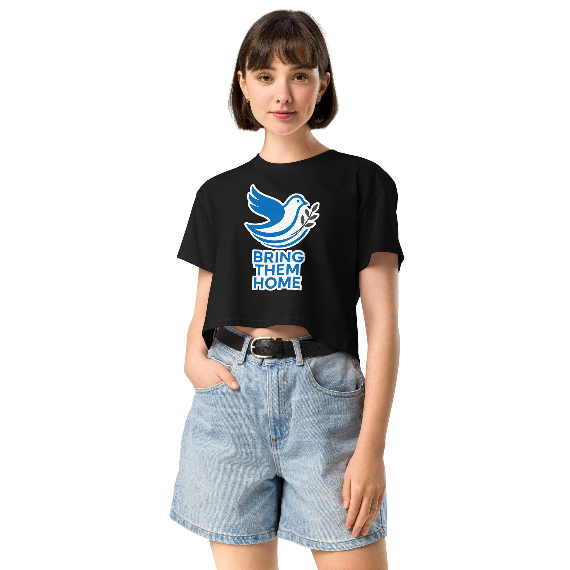Dove Bring Them Home Women's Crop Top - American Zionist