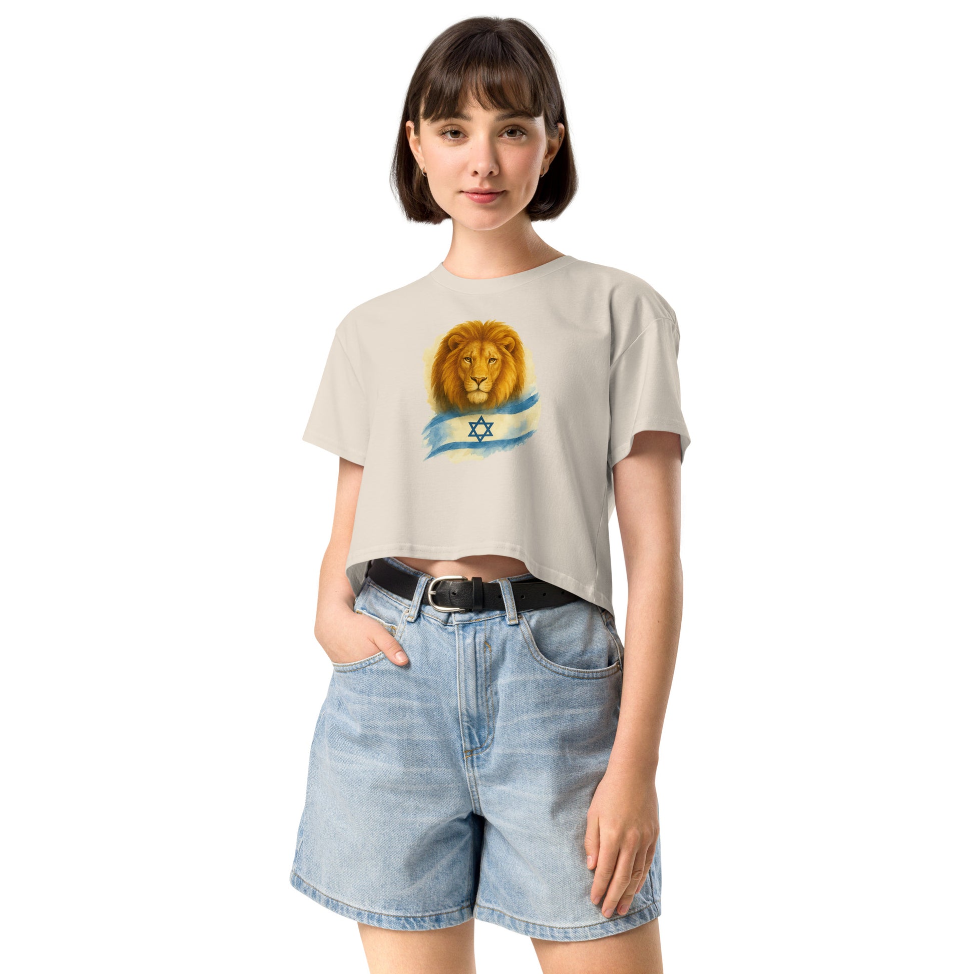 Lion Of Israel Women's Crop Top - American Zionist