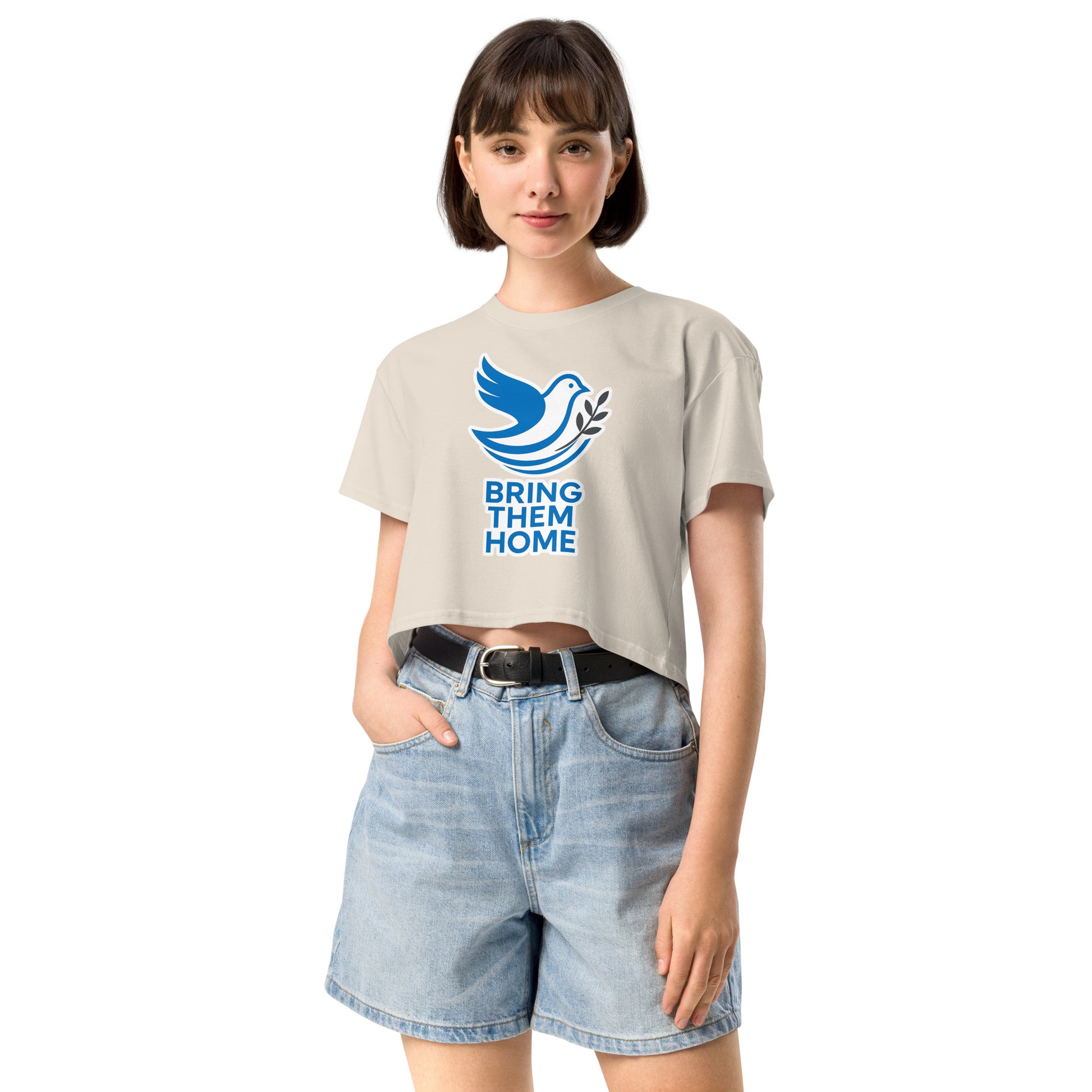 Dove Bring Them Home Women's Crop Top - American Zionist