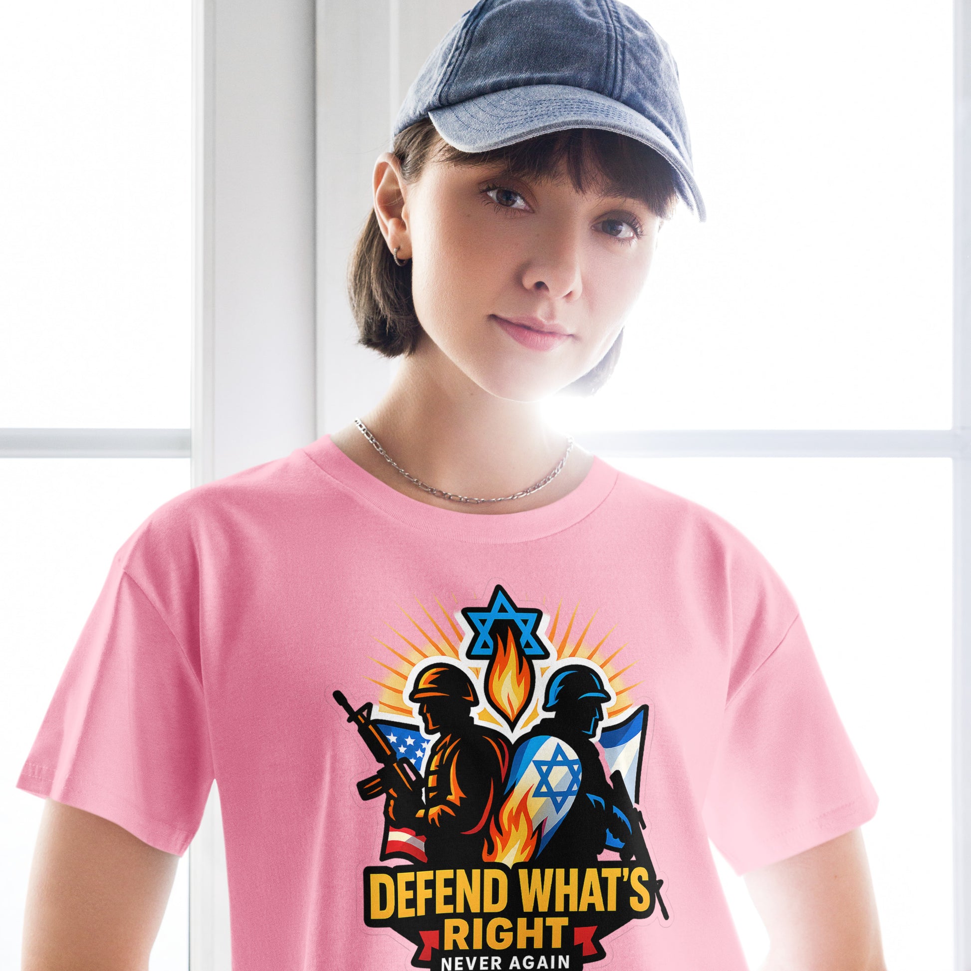 Defend What's Right Women's Crop Top - American Zionist