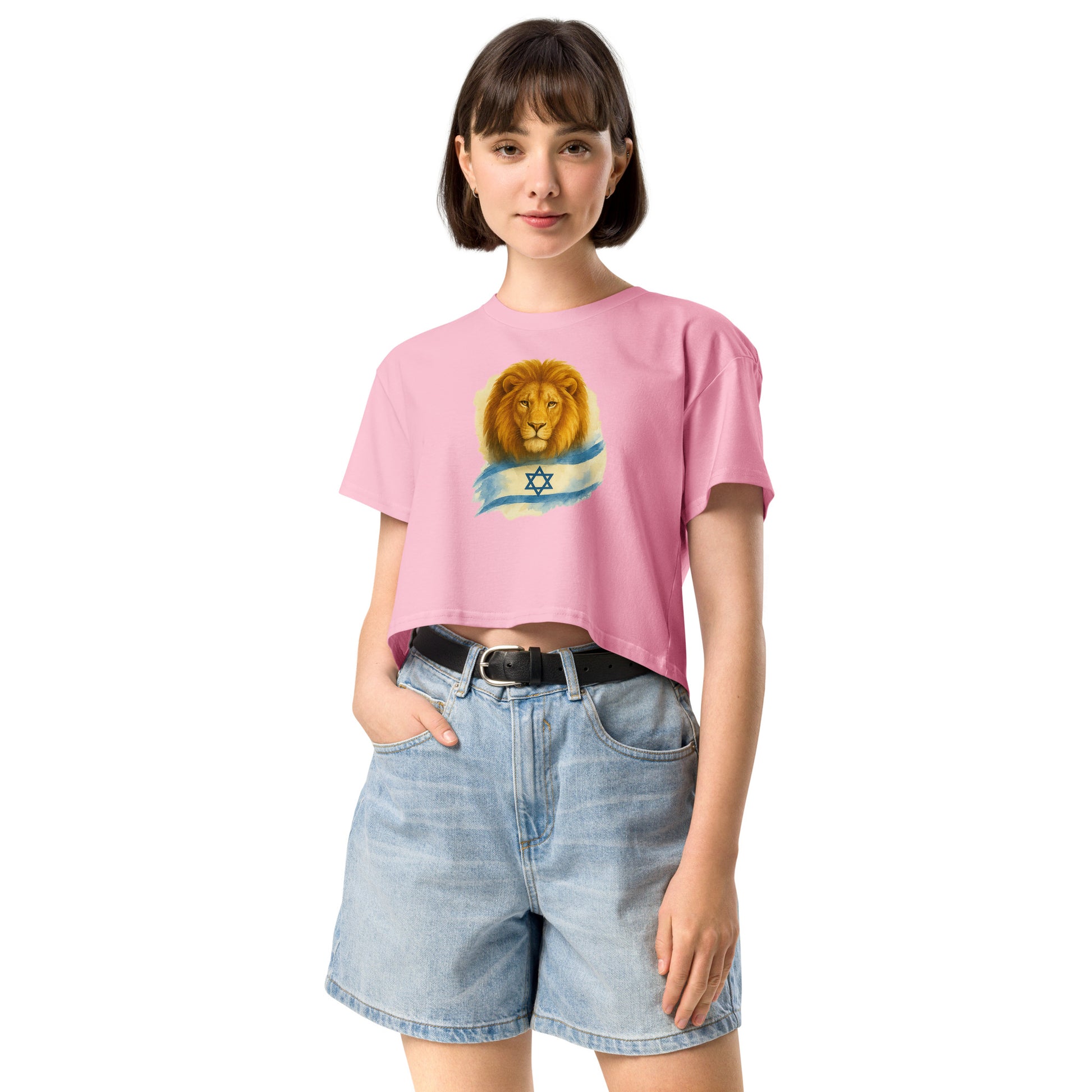 Lion Of Israel Women's Crop Top - American Zionist