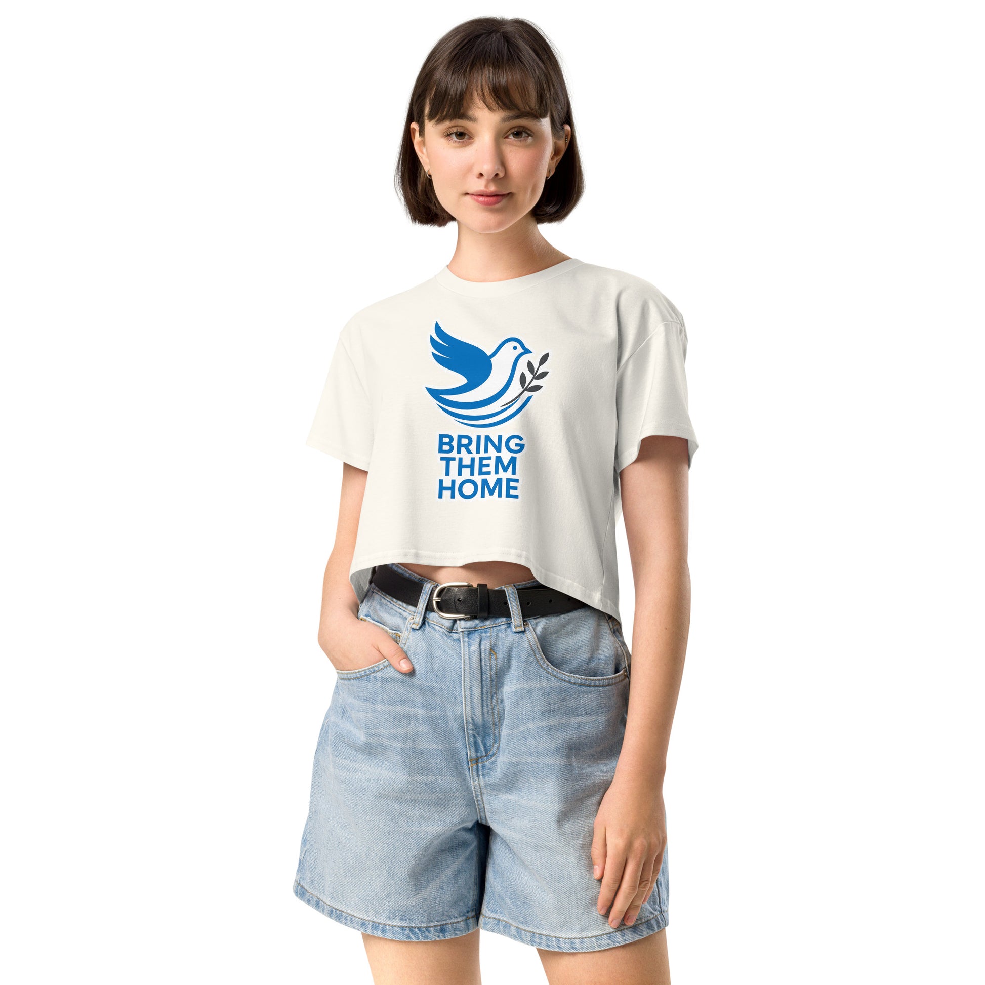 Dove Bring Them Home Women's Crop Top - American Zionist