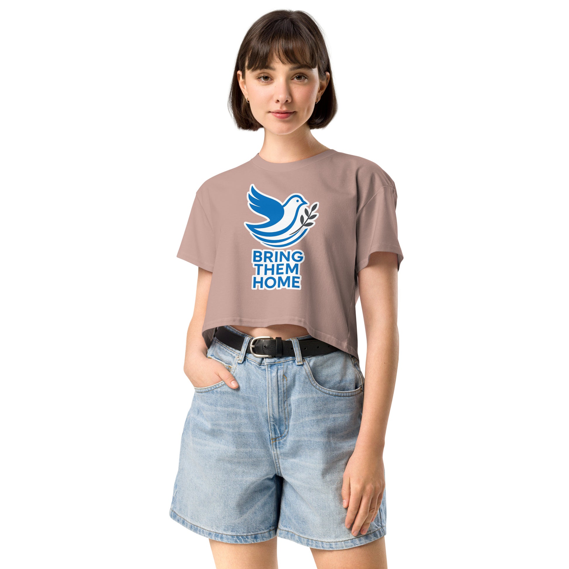 Dove Bring Them Home Women's Crop Top - American Zionist