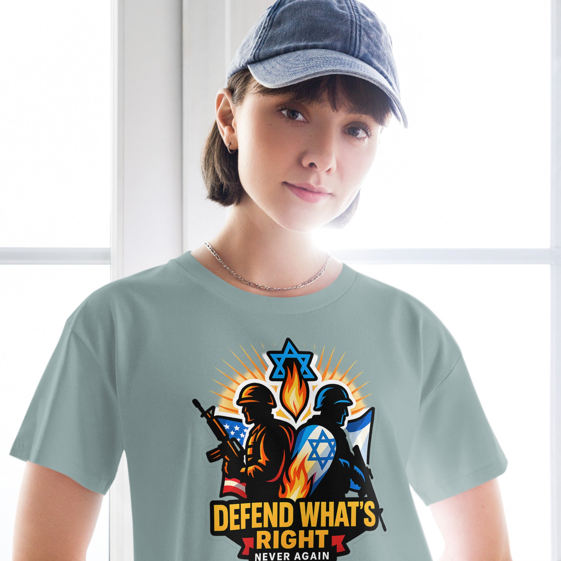Defend What's Right Women's Crop Top - American Zionist