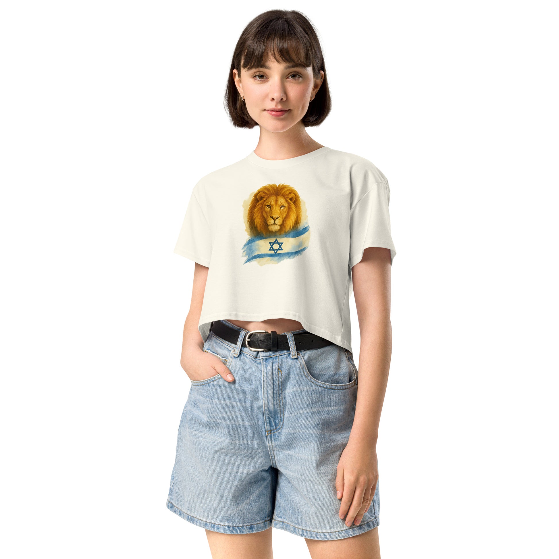 Lion Of Israel Women's Crop Top - American Zionist
