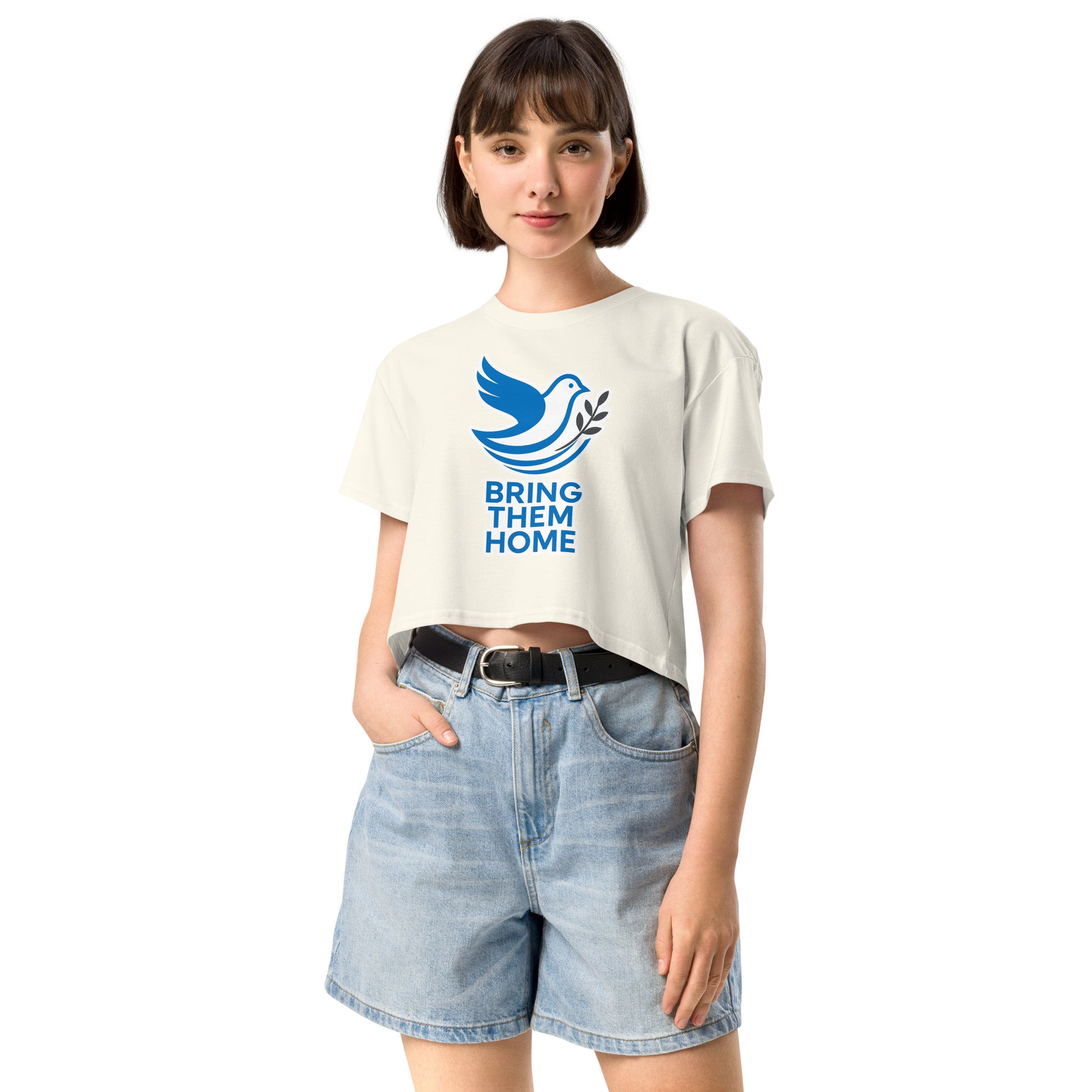 Dove Bring Them Home Women's Crop Top - American Zionist