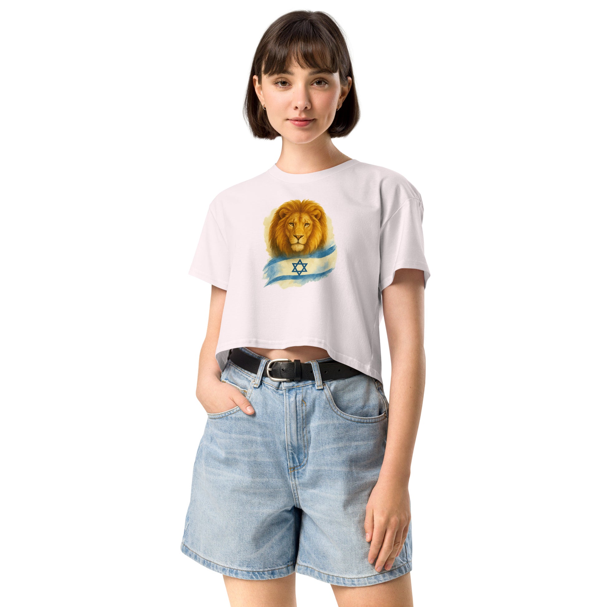 Lion Of Israel Women's Crop Top - American Zionist