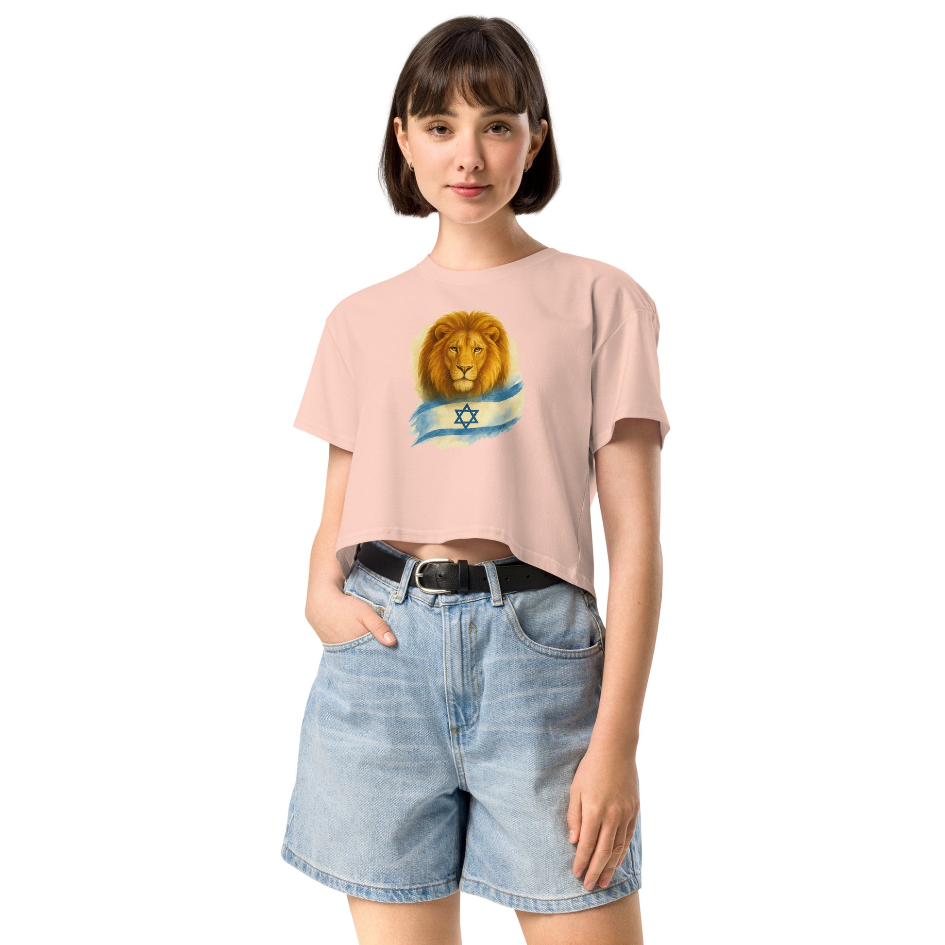 Lion Of Israel Women's Crop Top - American Zionist