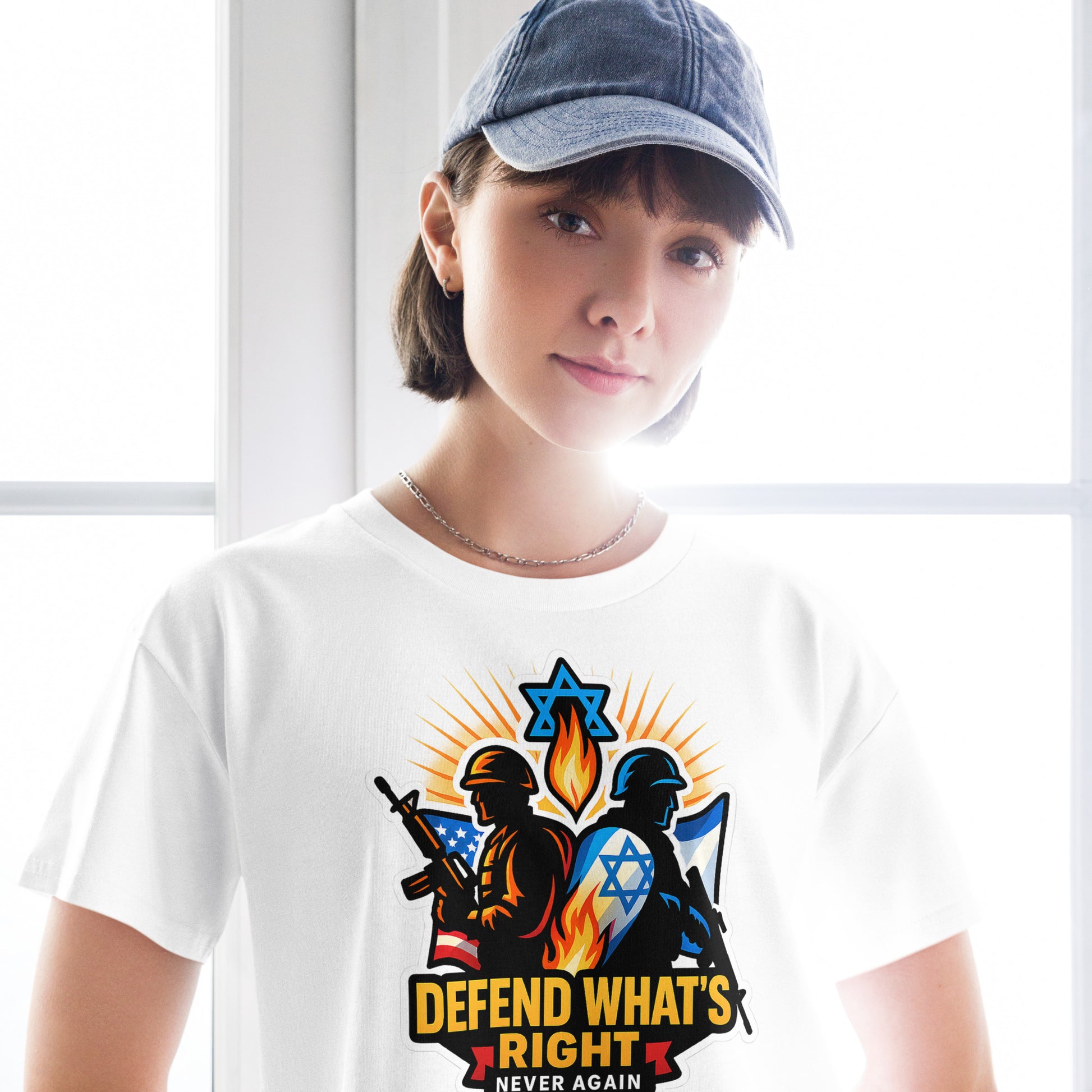 Defend What's Right Women's Crop Top - American Zionist