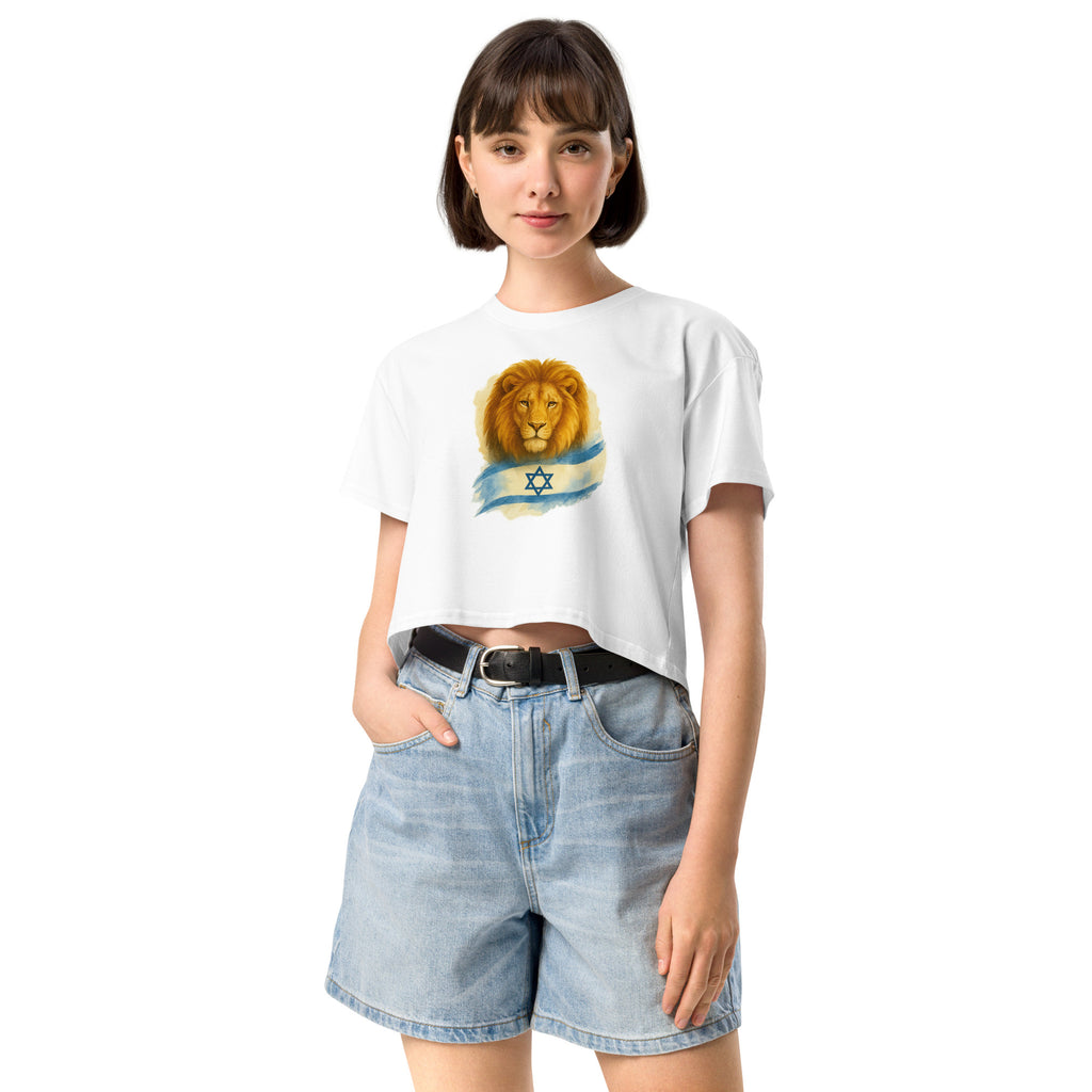 Lion Of Israel Women's Crop Top - American Zionist