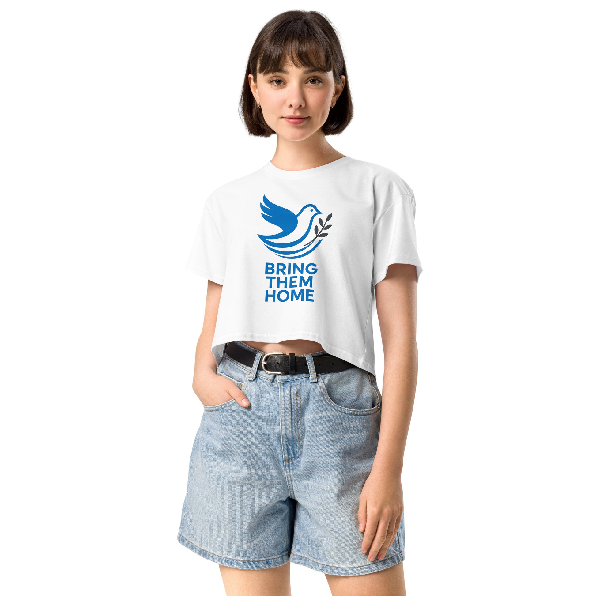 Dove Bring Them Home Women's Crop Top - American Zionist