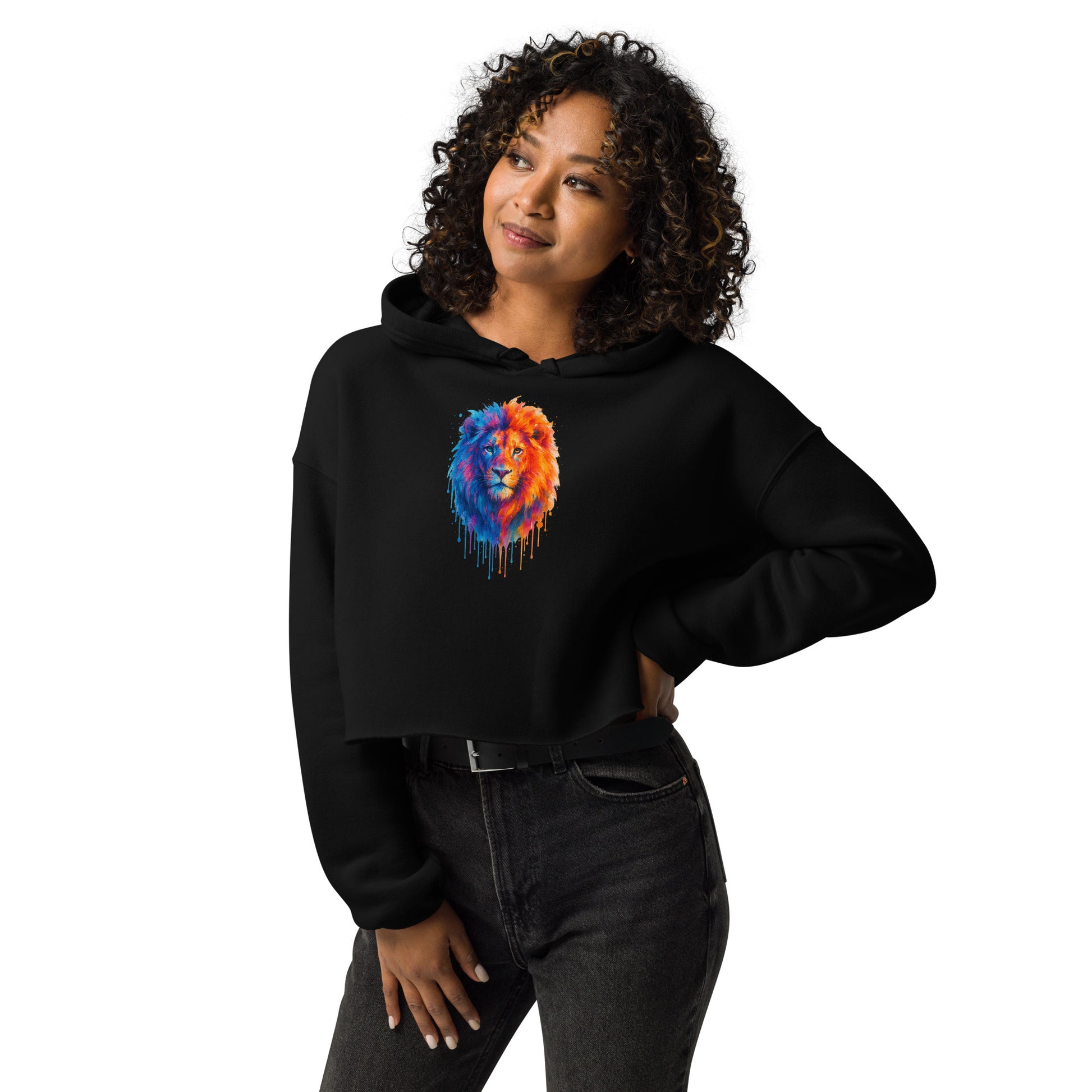 Judah Unleashed Women's Cropped Hoodie - American Zionist