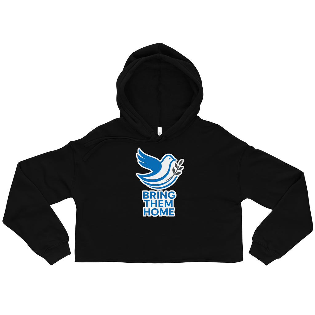 Dove Bring Them Home Women's Cropped Hoodie - American Zionist