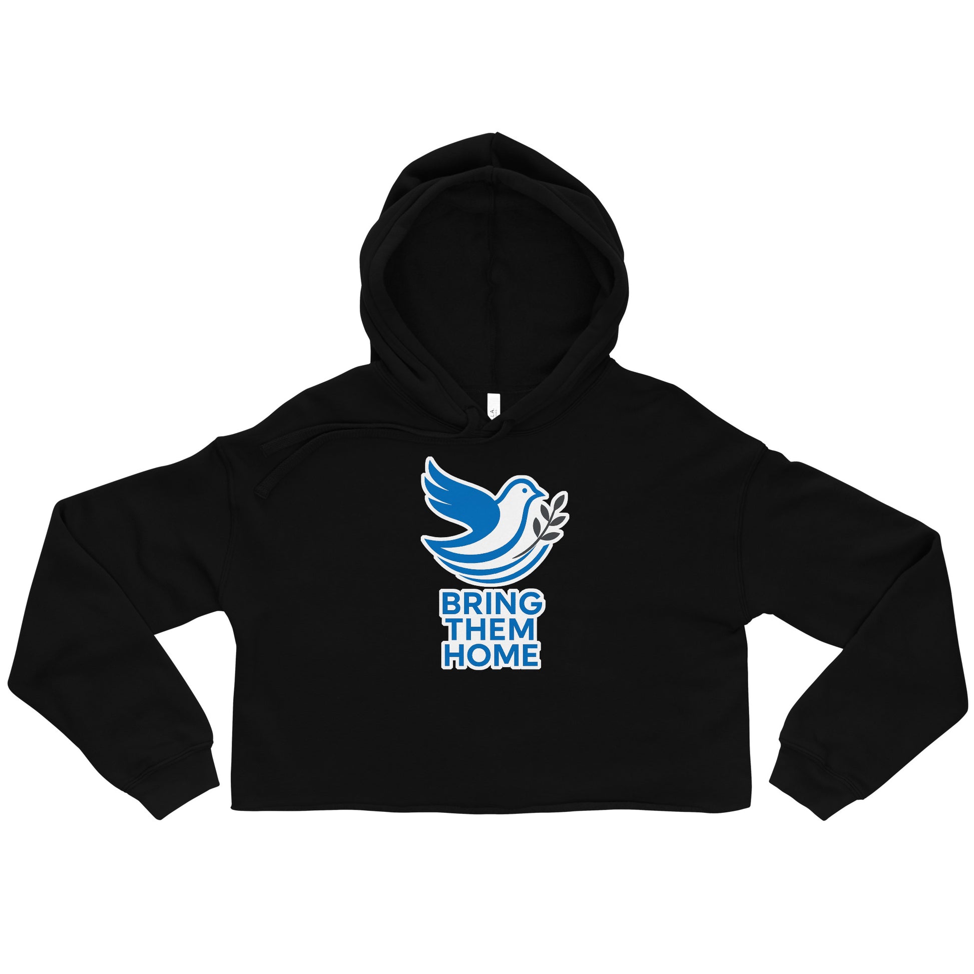 Dove Bring Them Home Women's Cropped Hoodie - American Zionist