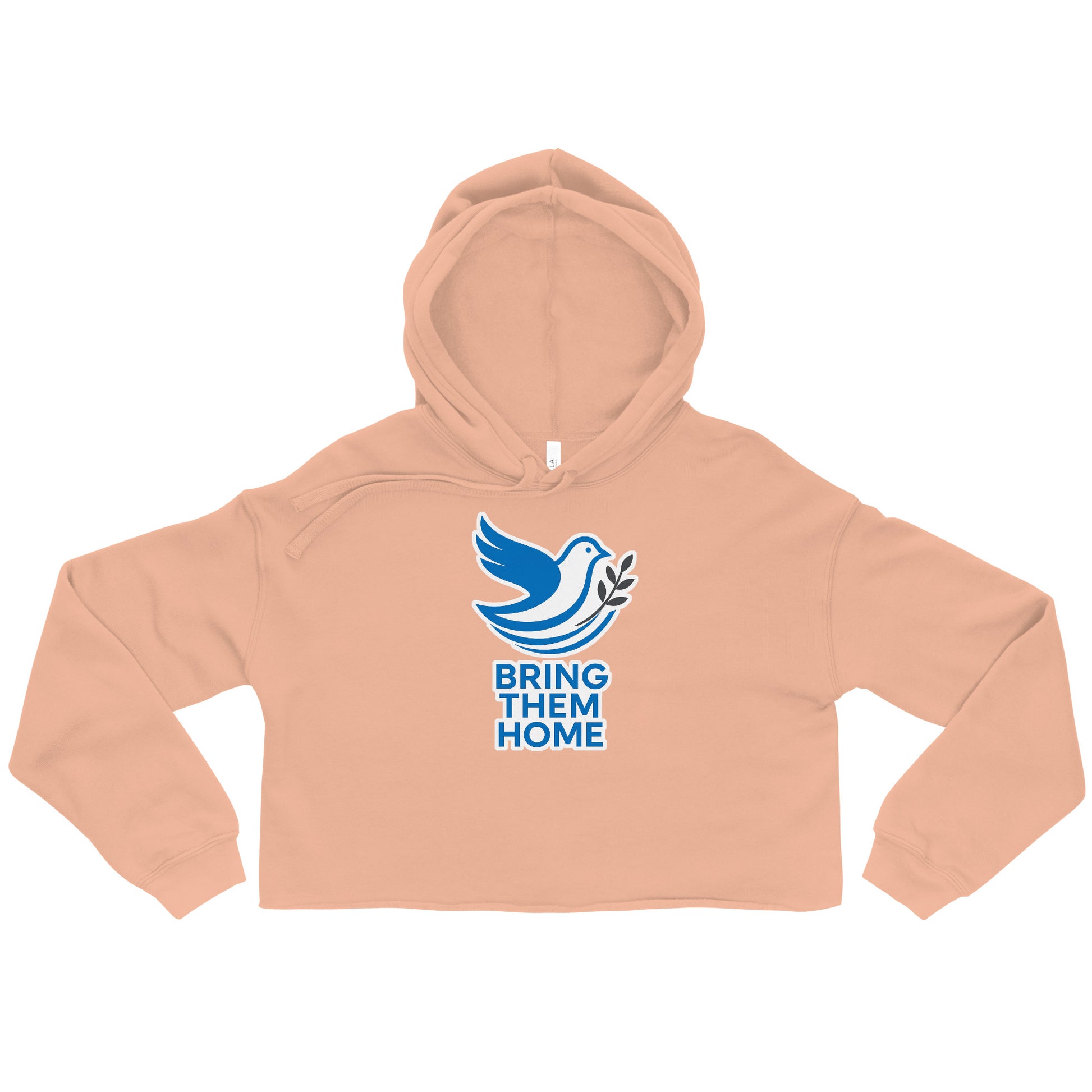 Dove Bring Them Home Women's Cropped Hoodie - American Zionist