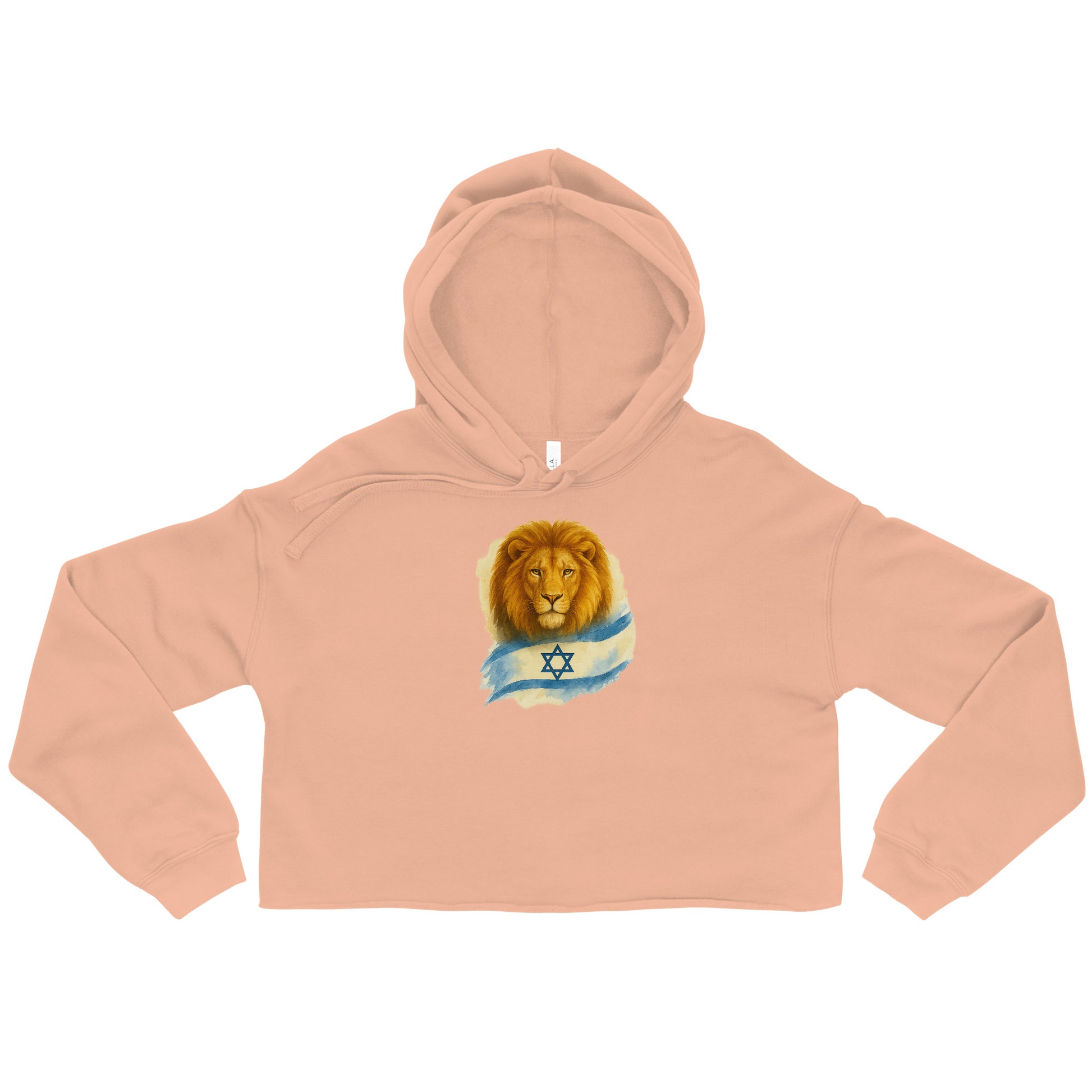 Lion Of Israel Women's Cropped Hoodie - American Zionist