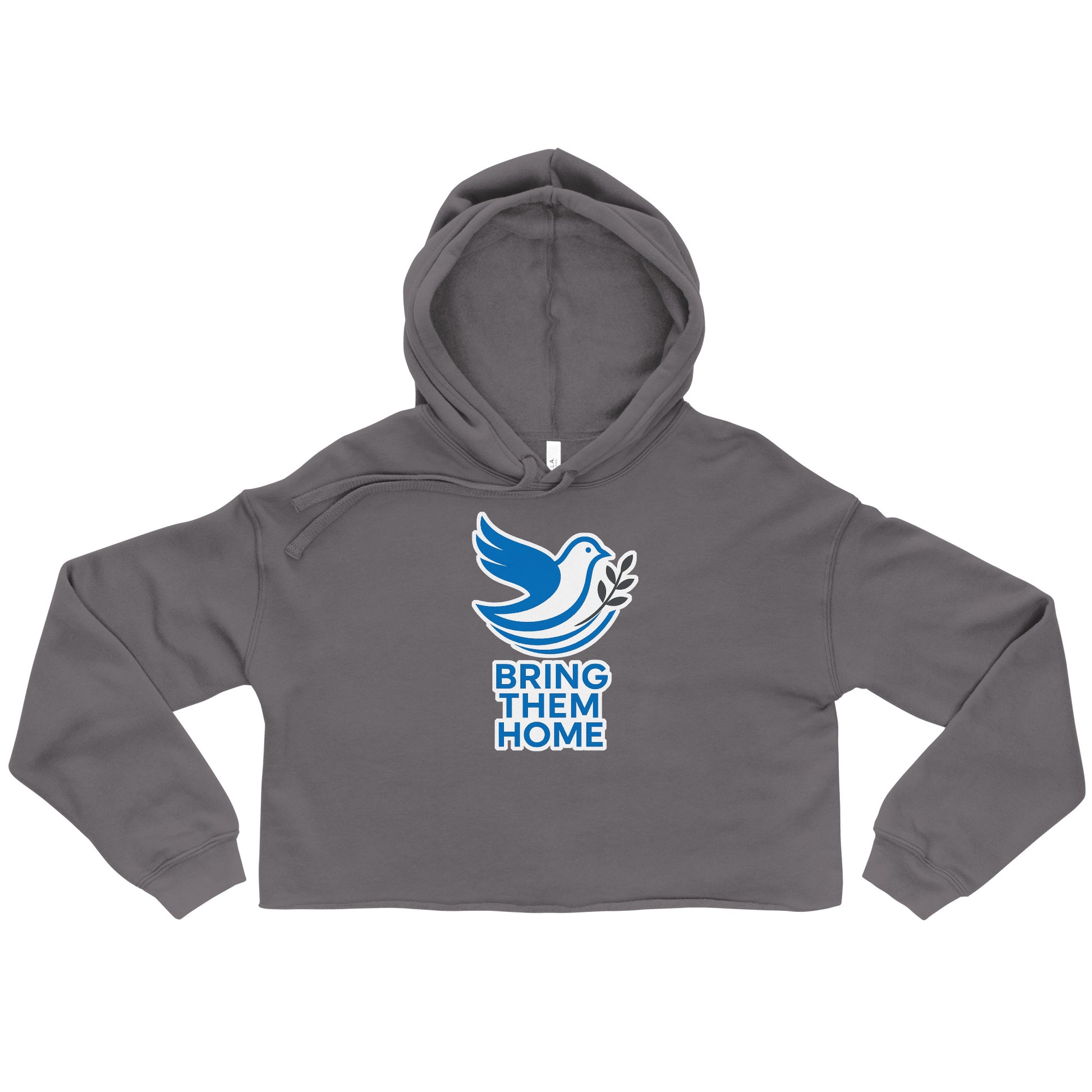 Dove Bring Them Home Women's Cropped Hoodie - American Zionist