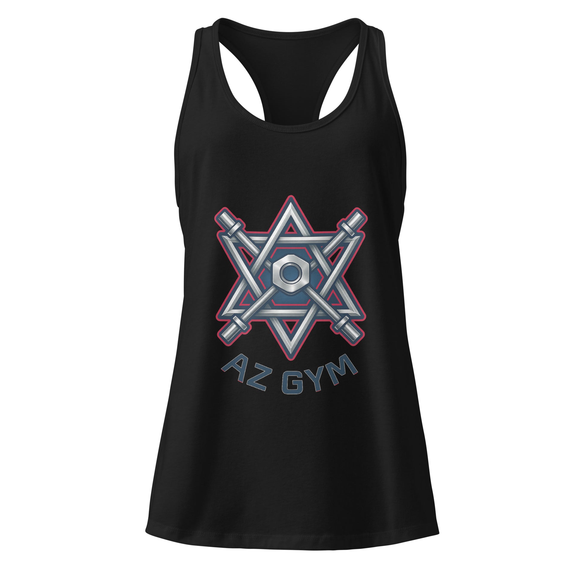 Barbell Star Women's Ideal Racerback Tank Top - American Zionist