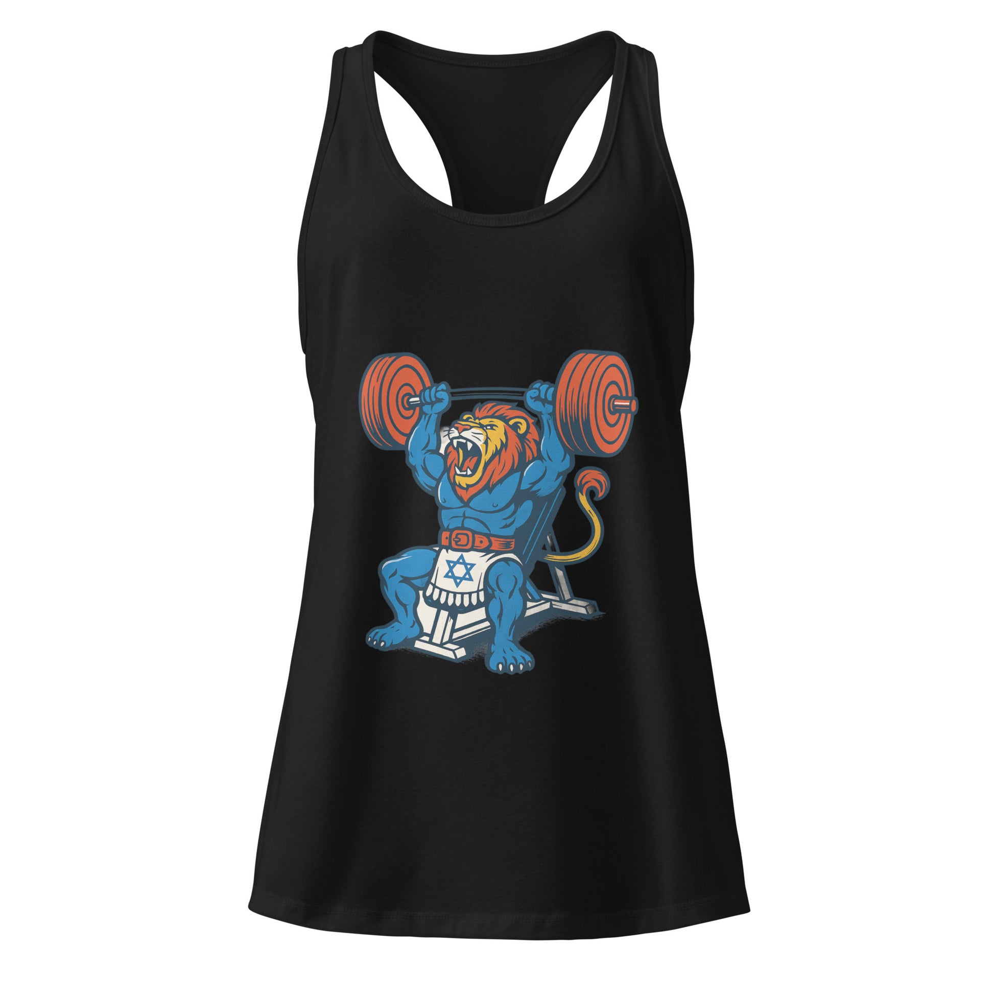 Swole Lion Women's Ideal Racerback Tank Top - American Zionist