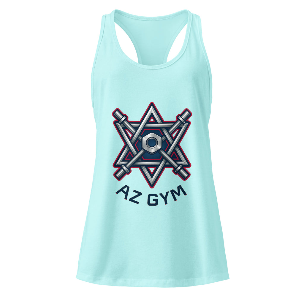 Barbell Star Women's Ideal Racerback Tank Top - American Zionist