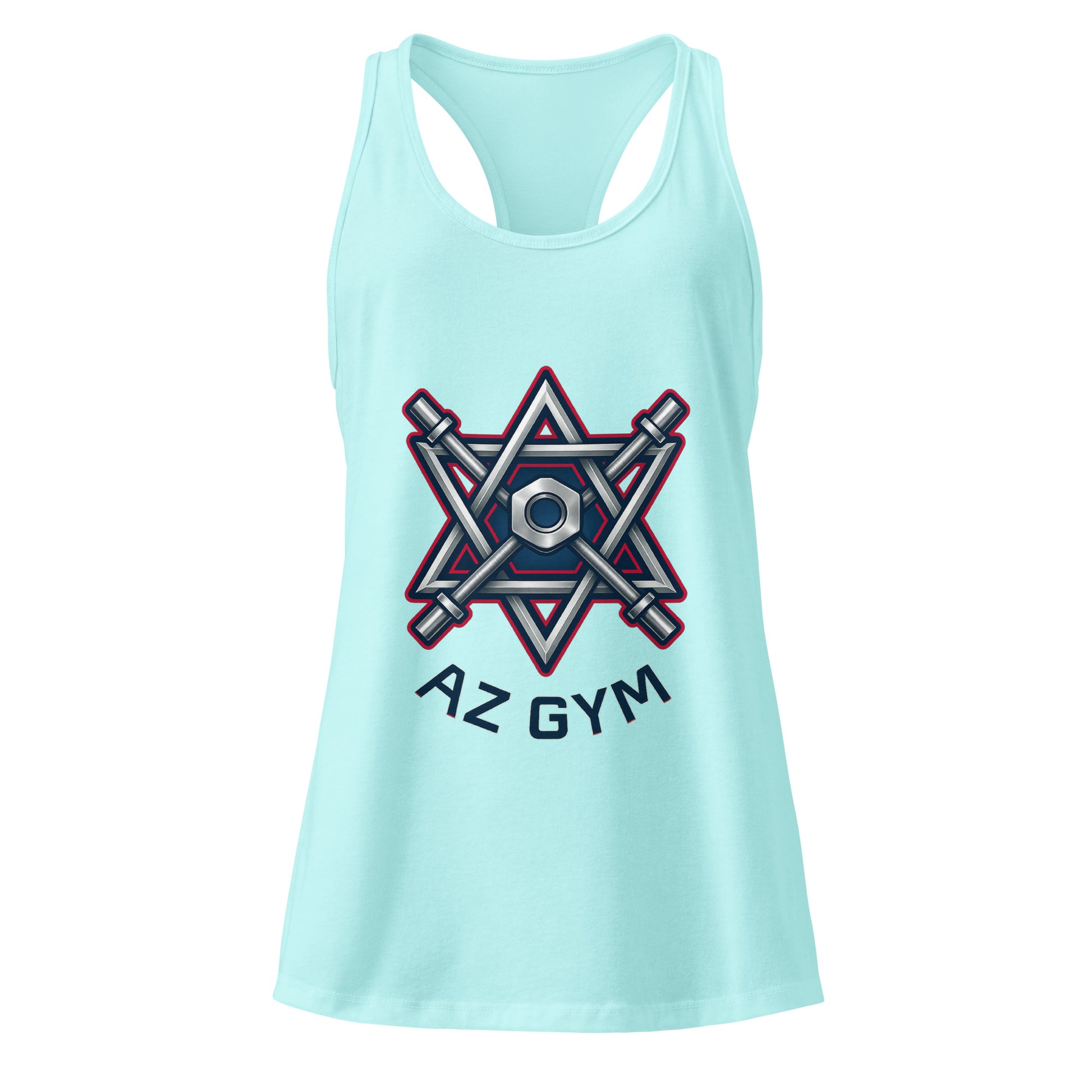 Barbell Star Women's Ideal Racerback Tank Top - American Zionist