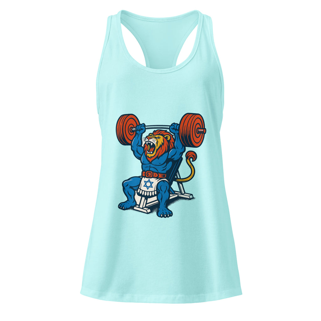 Swole Lion Women's Ideal Racerback Tank Top - American Zionist