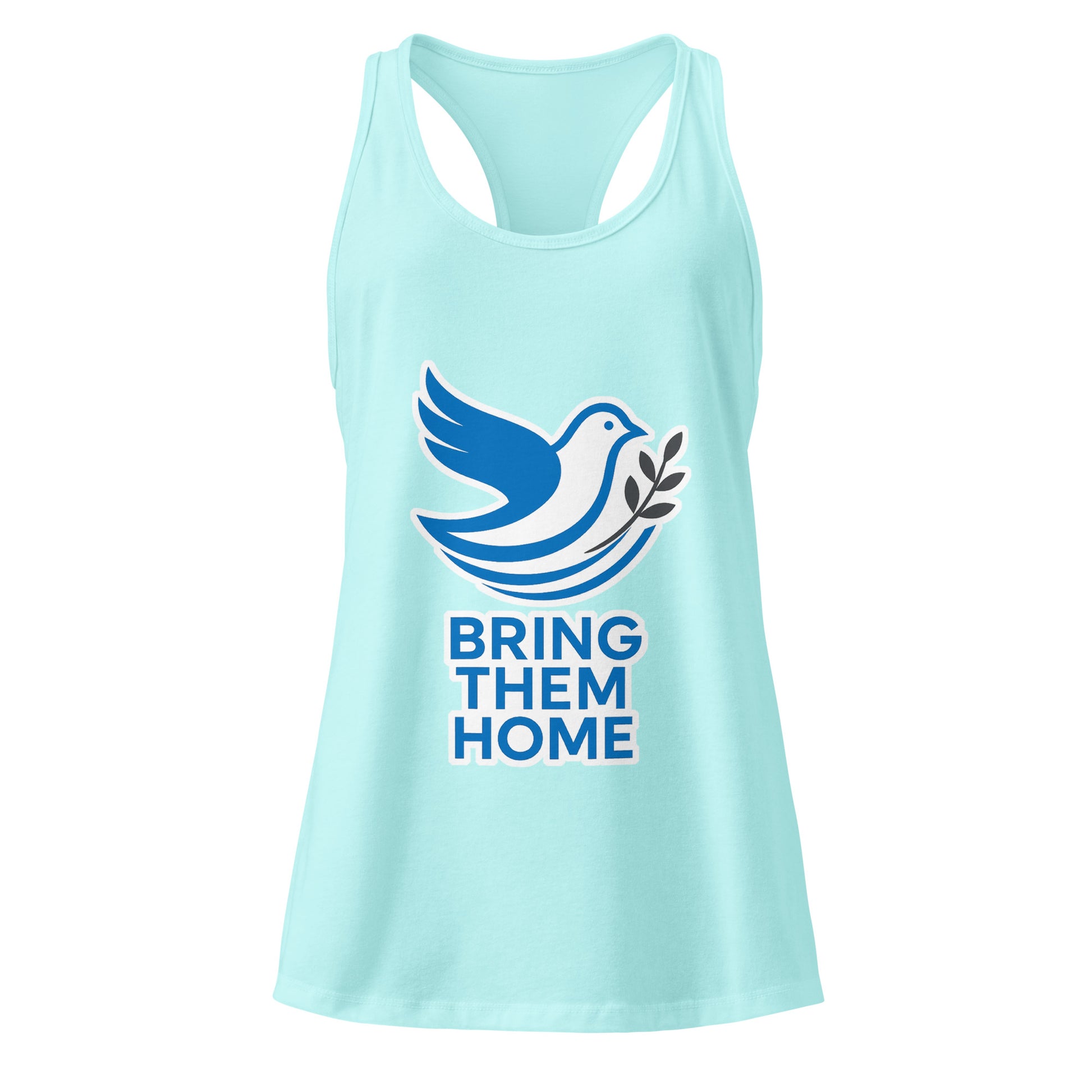 Dove Bring Them Home Women's Ideal Racerback Tank Top - American Zionist