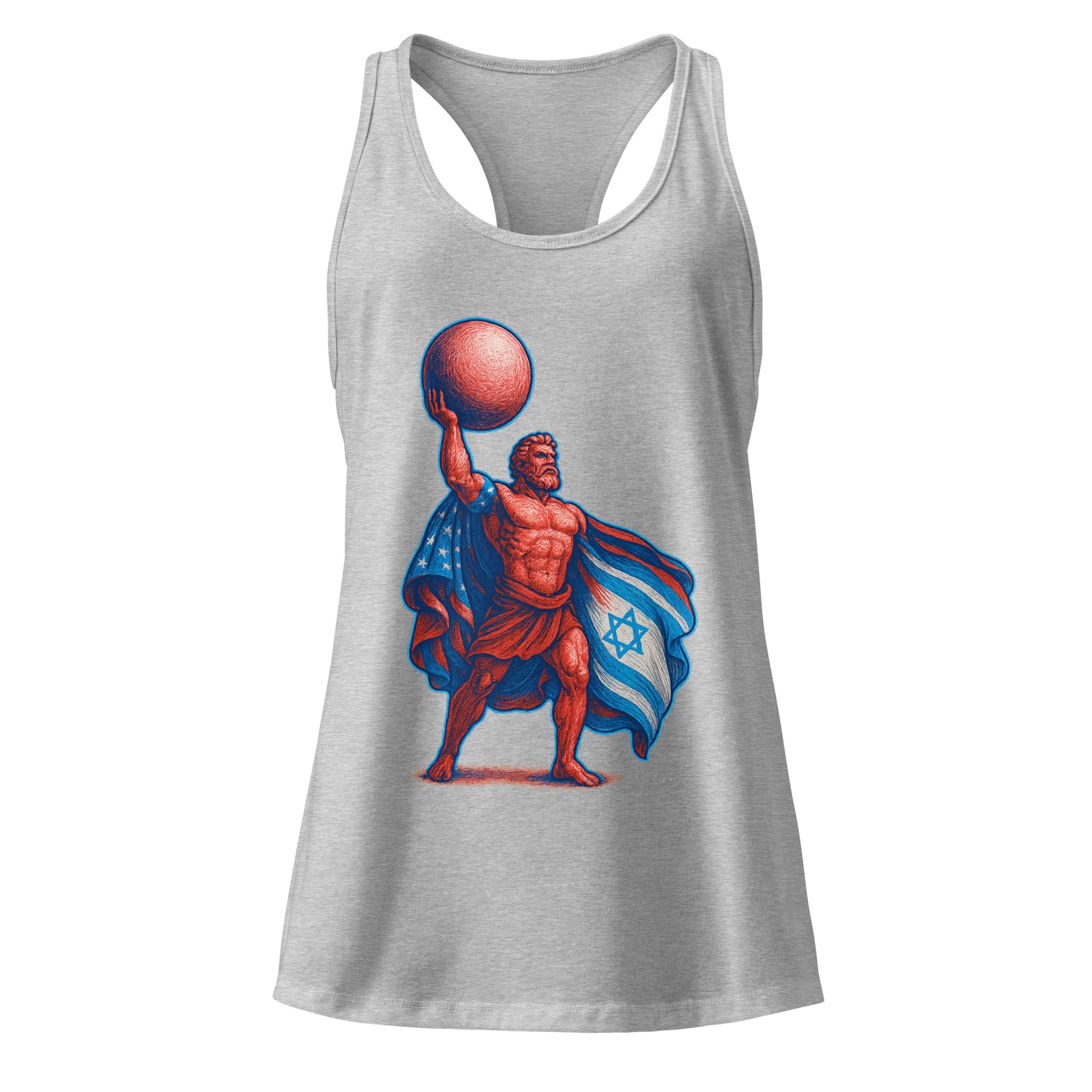 Patriot Hercules Women's Ideal Racerback Tank Top - American Zionist
