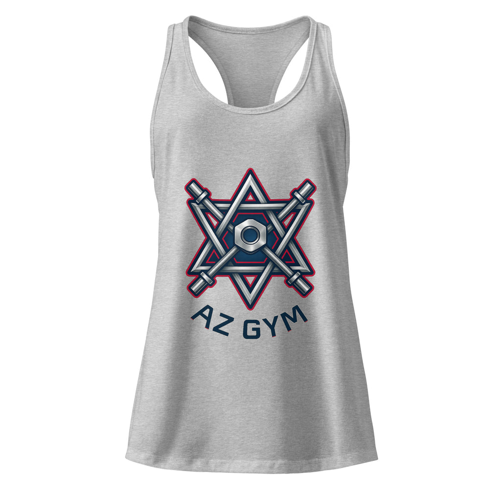 Barbell Star Women's Ideal Racerback Tank Top - American Zionist