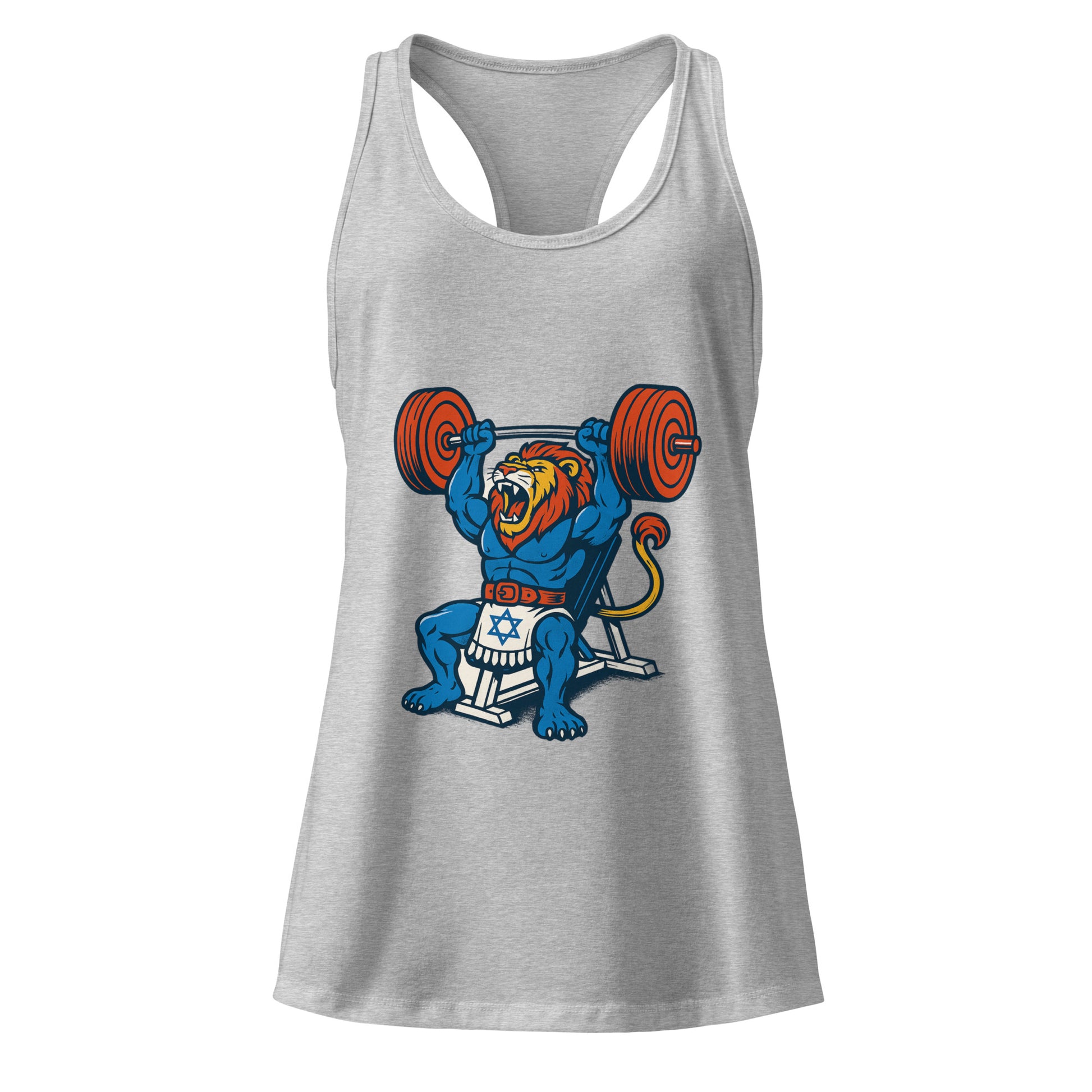 Swole Lion Women's Ideal Racerback Tank Top - American Zionist