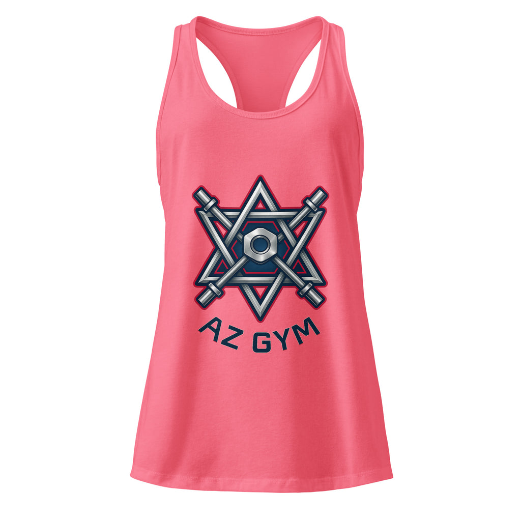 Barbell Star Women's Ideal Racerback Tank Top - American Zionist