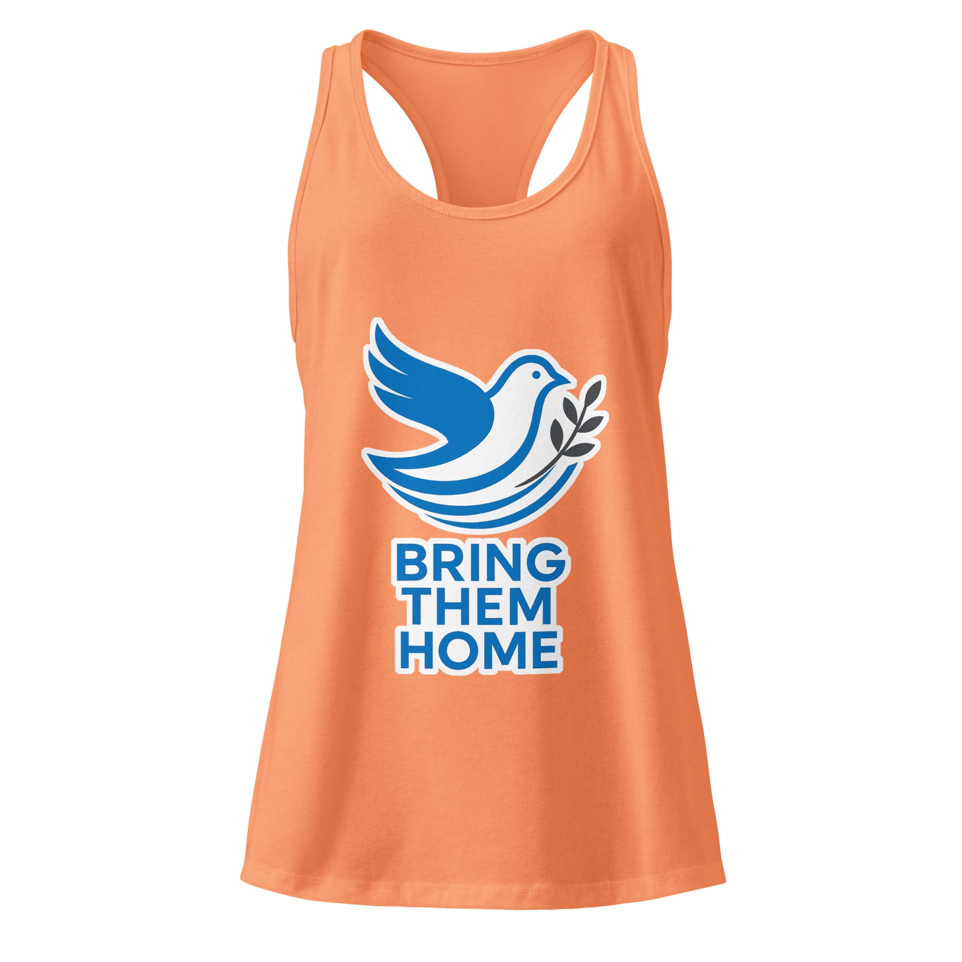 Dove Bring Them Home Women's Ideal Racerback Tank Top - American Zionist