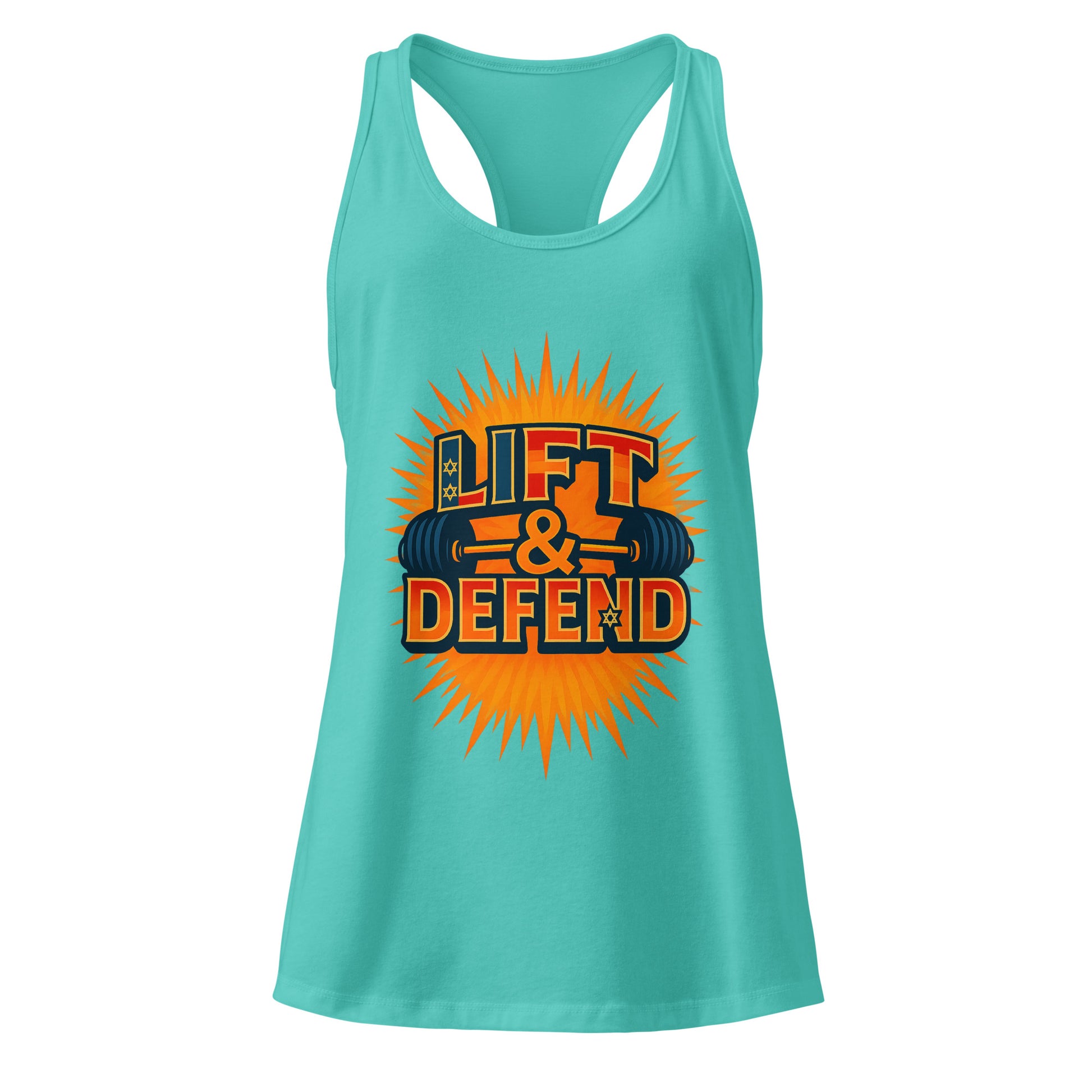 Lift Defend Women's Ideal Racerback Tank Top - American Zionist