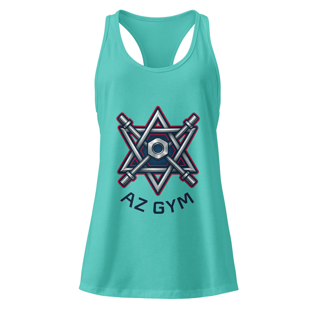 Barbell Star Women's Ideal Racerback Tank Top - American Zionist