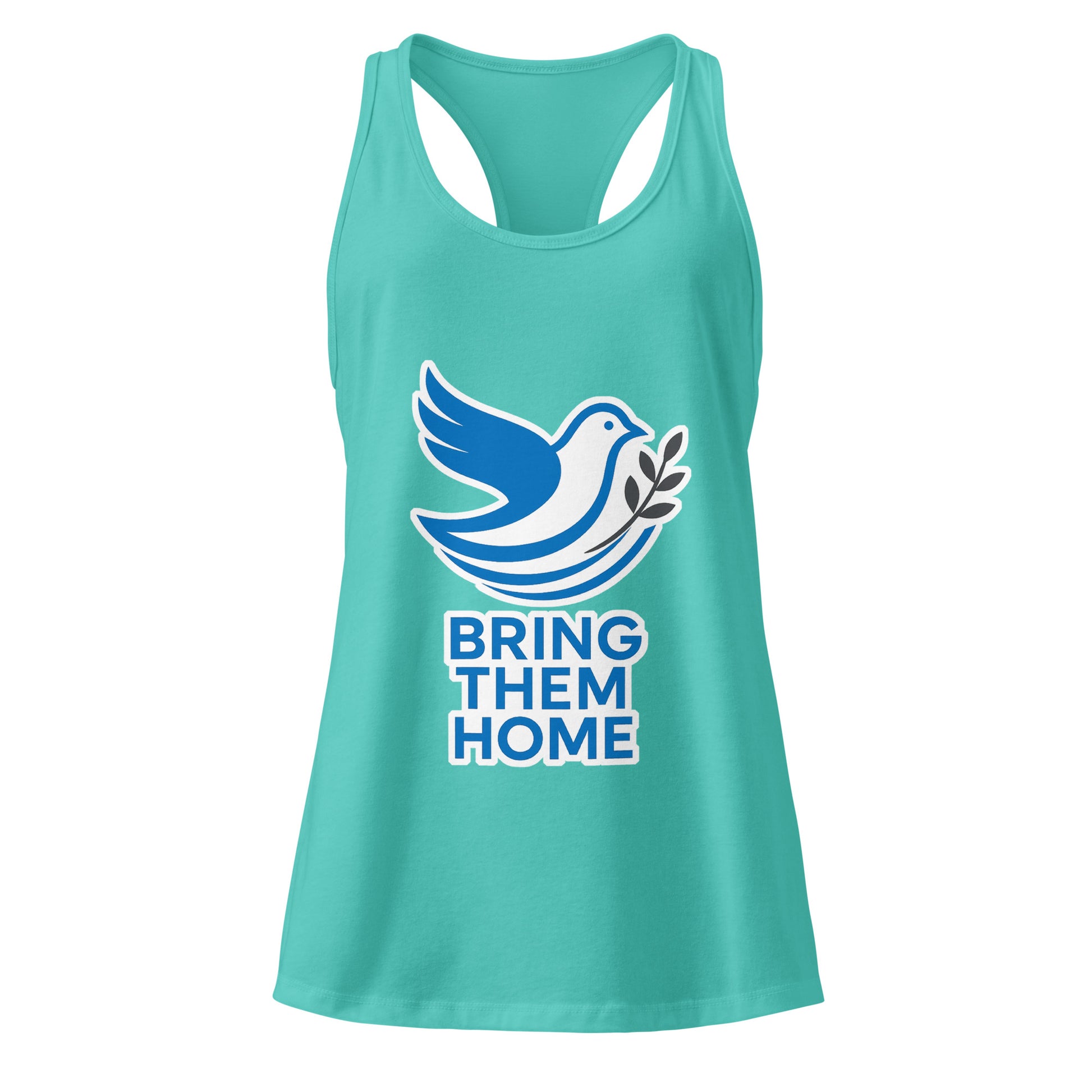 Dove Bring Them Home Women's Ideal Racerback Tank Top - American Zionist