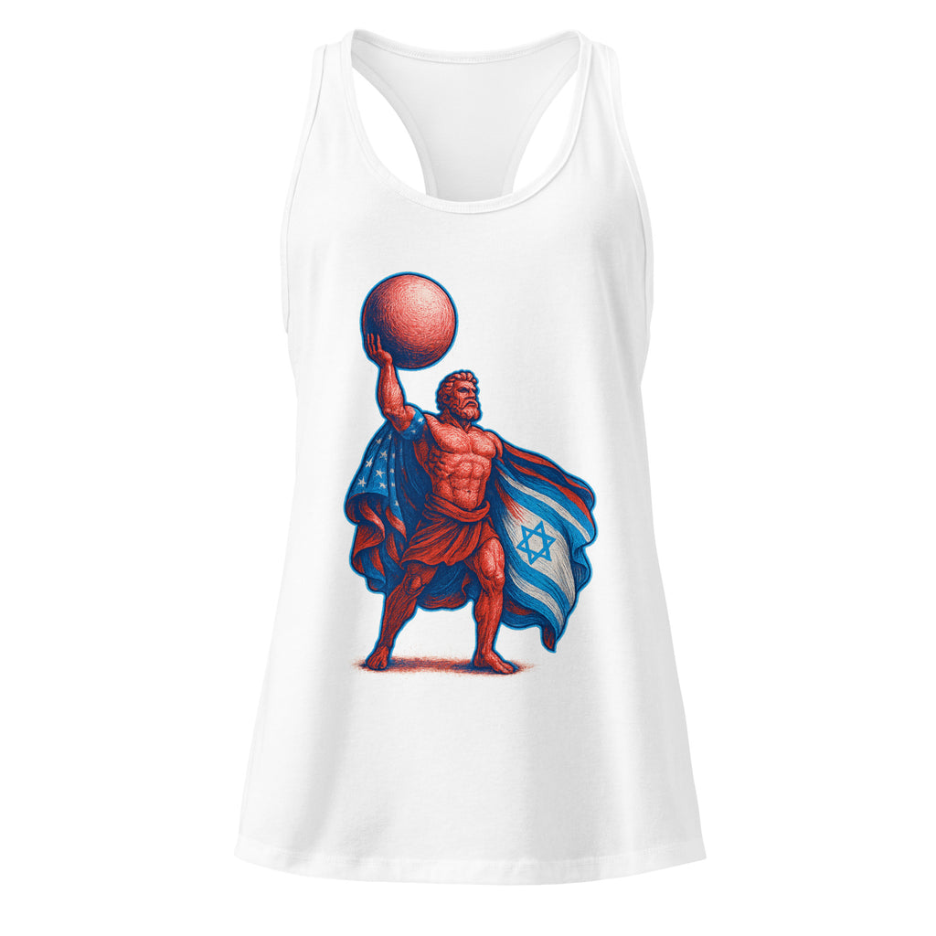 Patriot Hercules Women's Ideal Racerback Tank Top - American Zionist