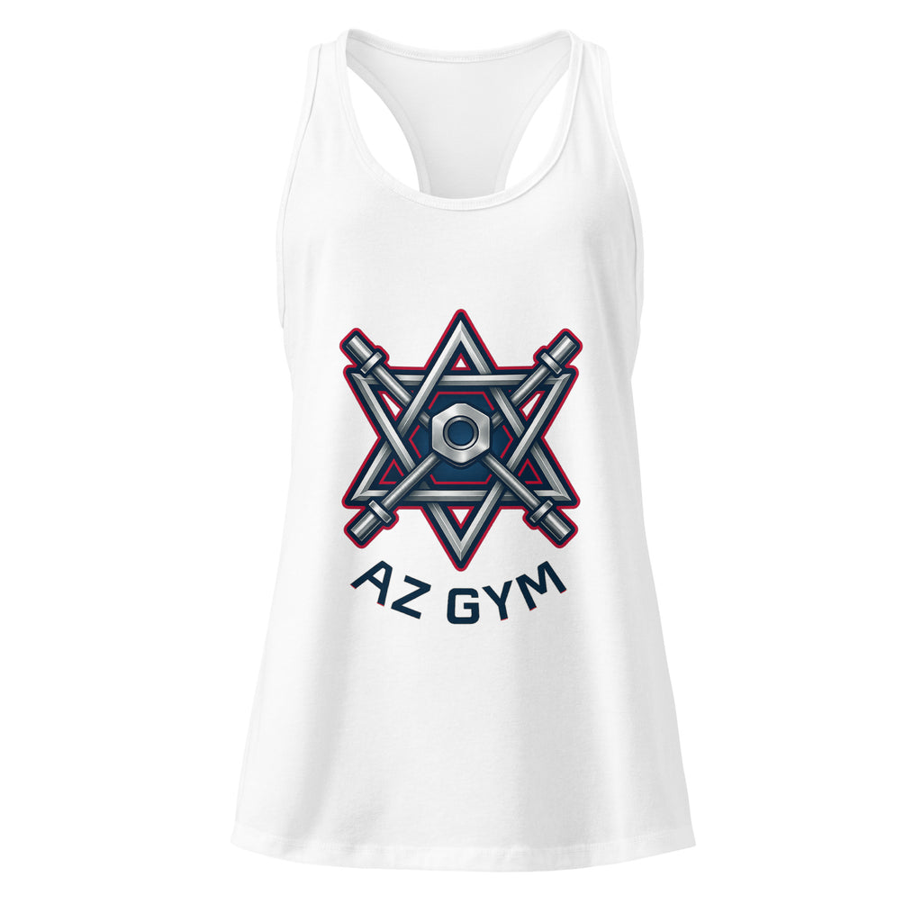 Barbell Star Women's Ideal Racerback Tank Top - American Zionist